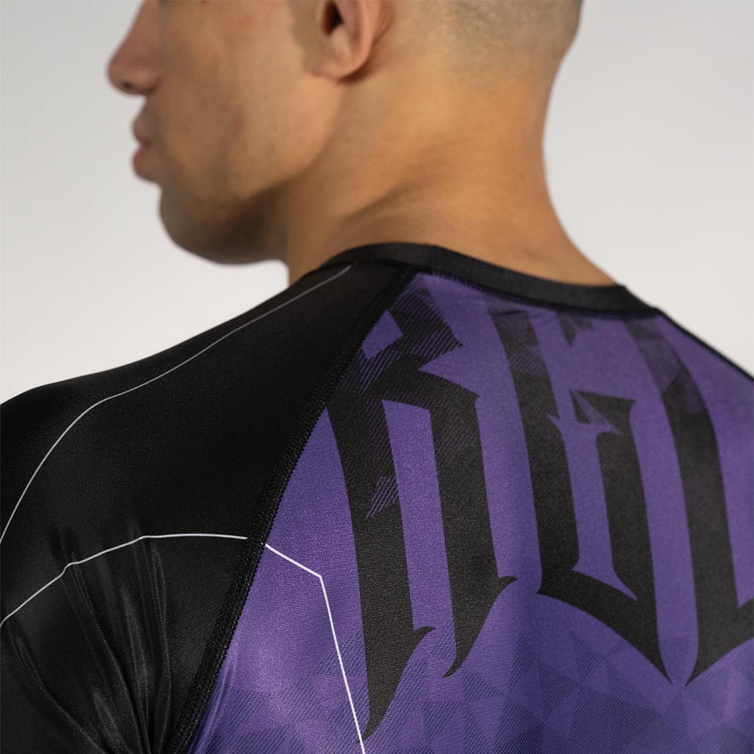 RINGLIFE Rashguard, S/S - Transition schwarz-lila XXL