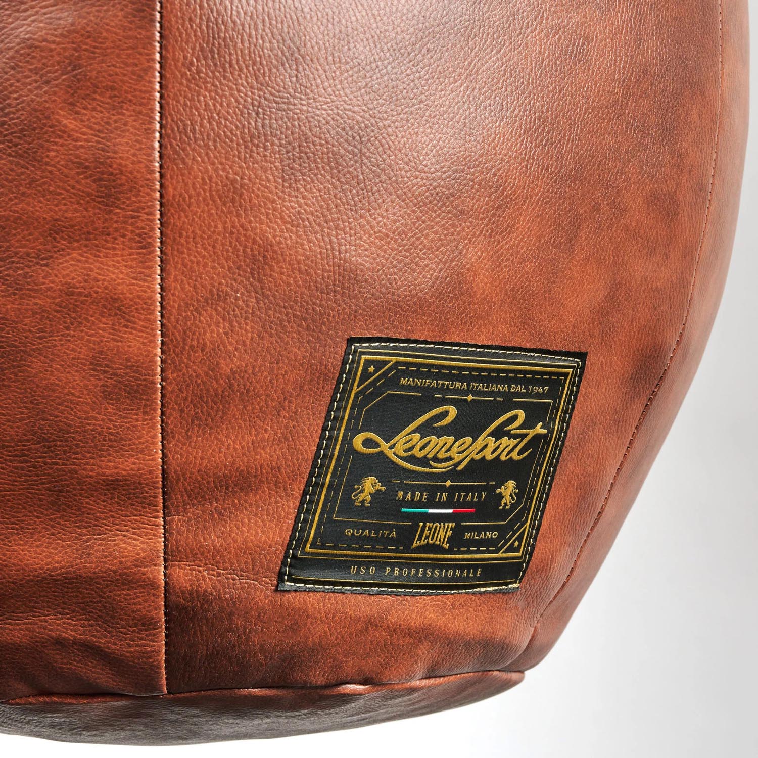 LEONE Boxing Bag, Saturno Vintage, brown, 35 kg, 120 cm