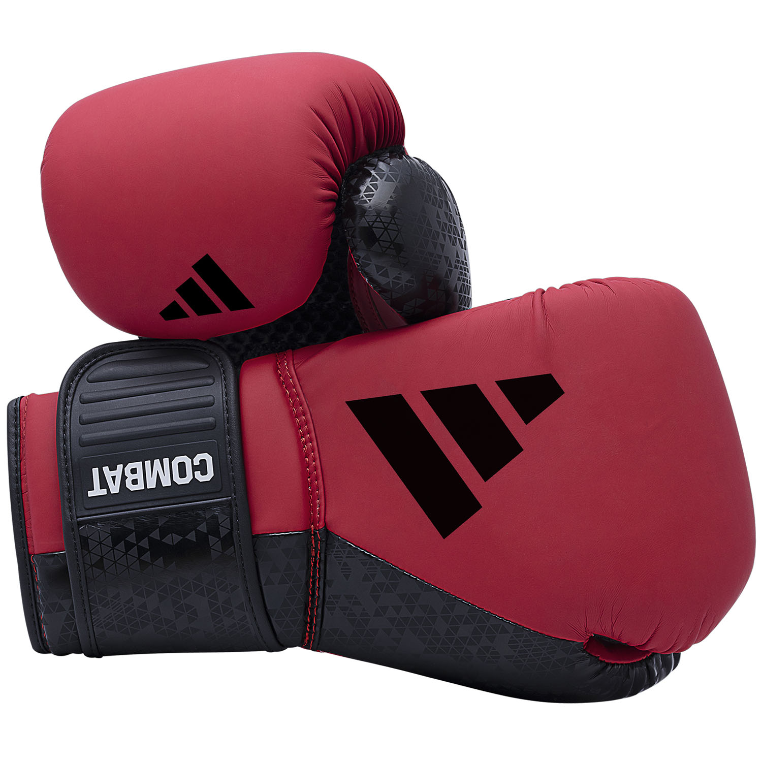 adidas Boxhandschuhe, Combat 50, rot-schwarz, 16 Oz