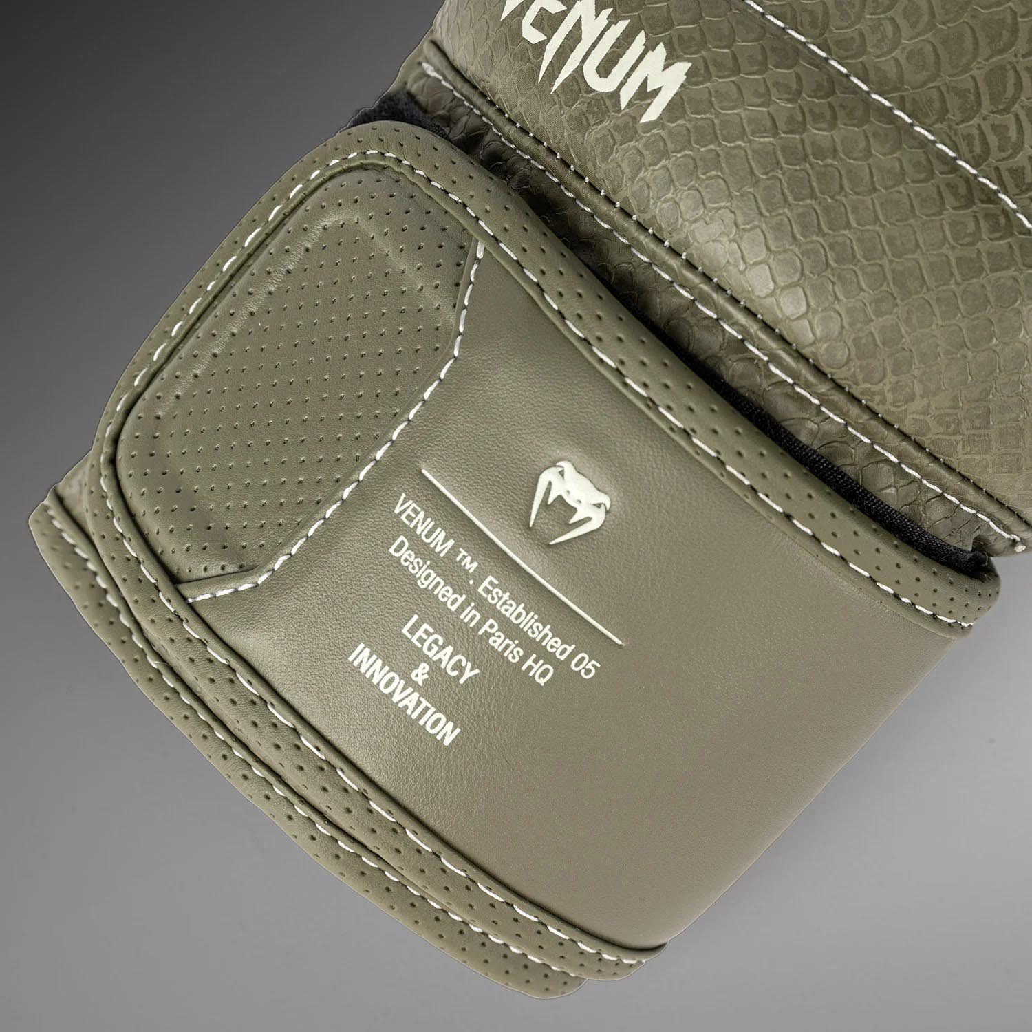 VENUM Boxing Gloves, Impact Evo Scales, dark green, 16 Oz