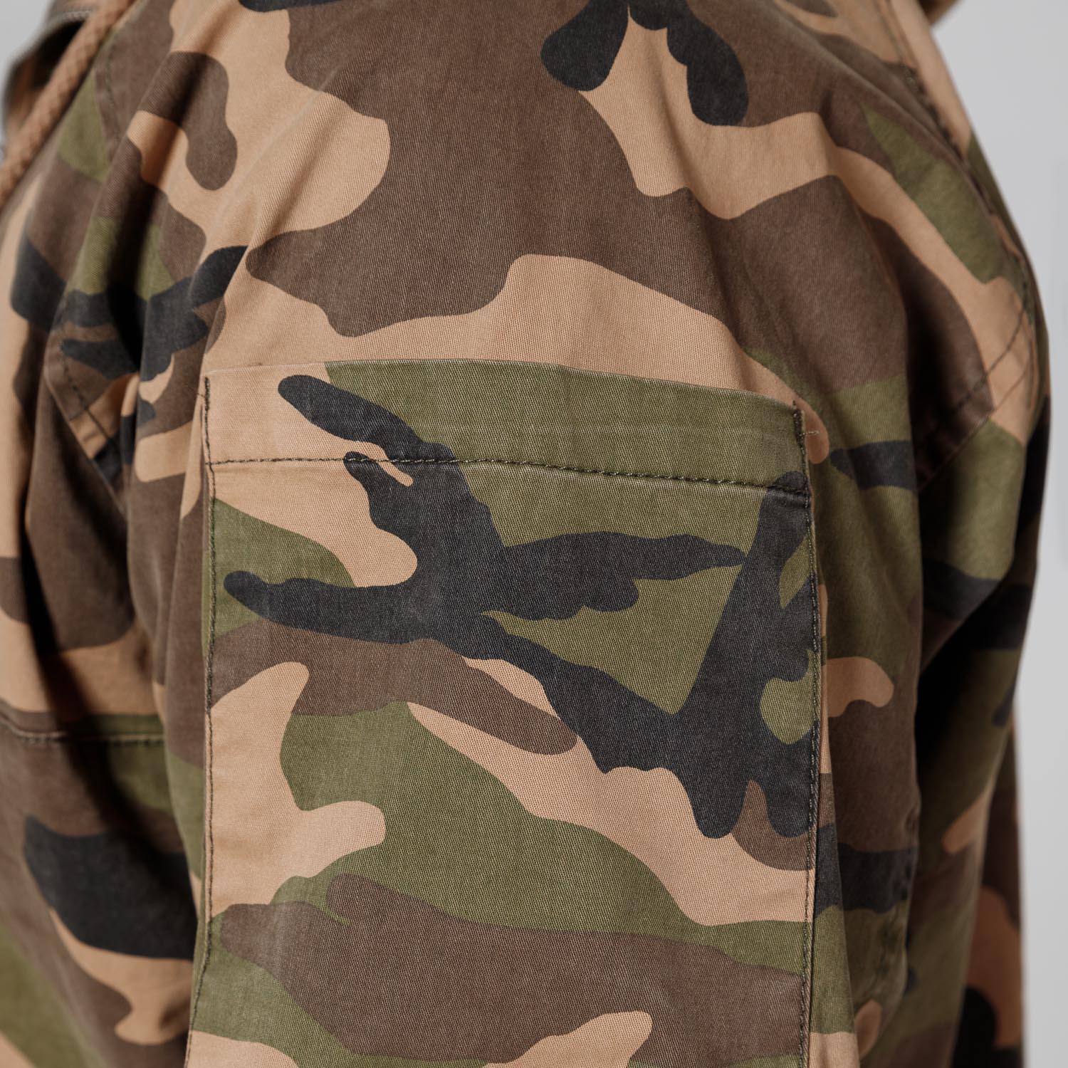 Pit Bull West Coast Jacket, Bassmore, Washed Cotton Hooded, camo, XXL