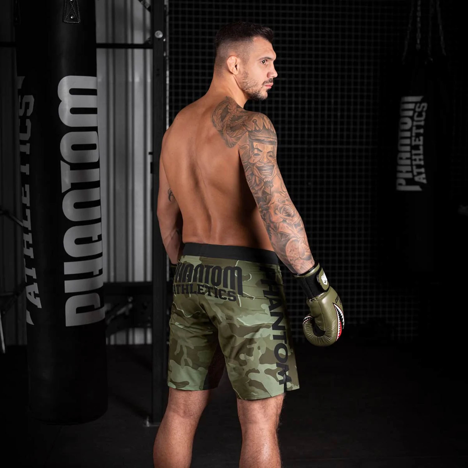 Phantom Athletics MMA Fight Shorts, Flex, Woodland, M