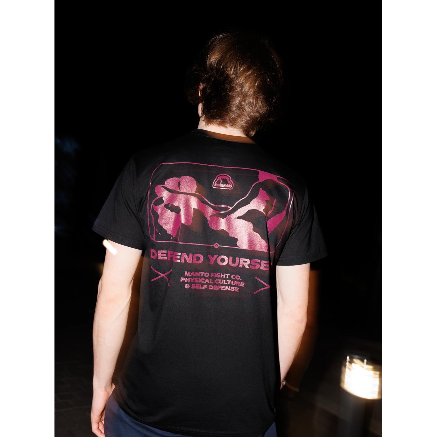 MANTO T-Shirt, Kicker, black-pink, XXL