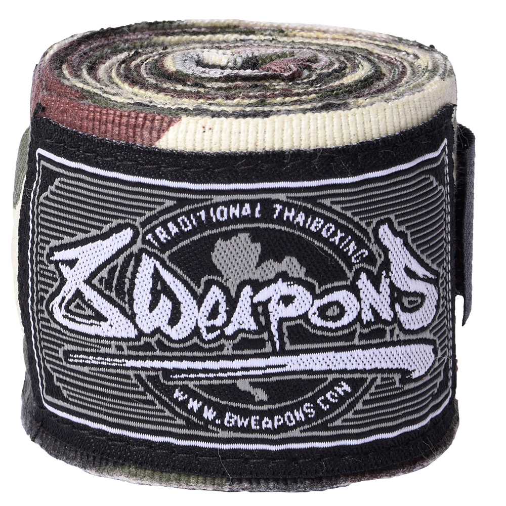 8 WEAPONS Hand Wraps, semi-elastic, 5 m, camo