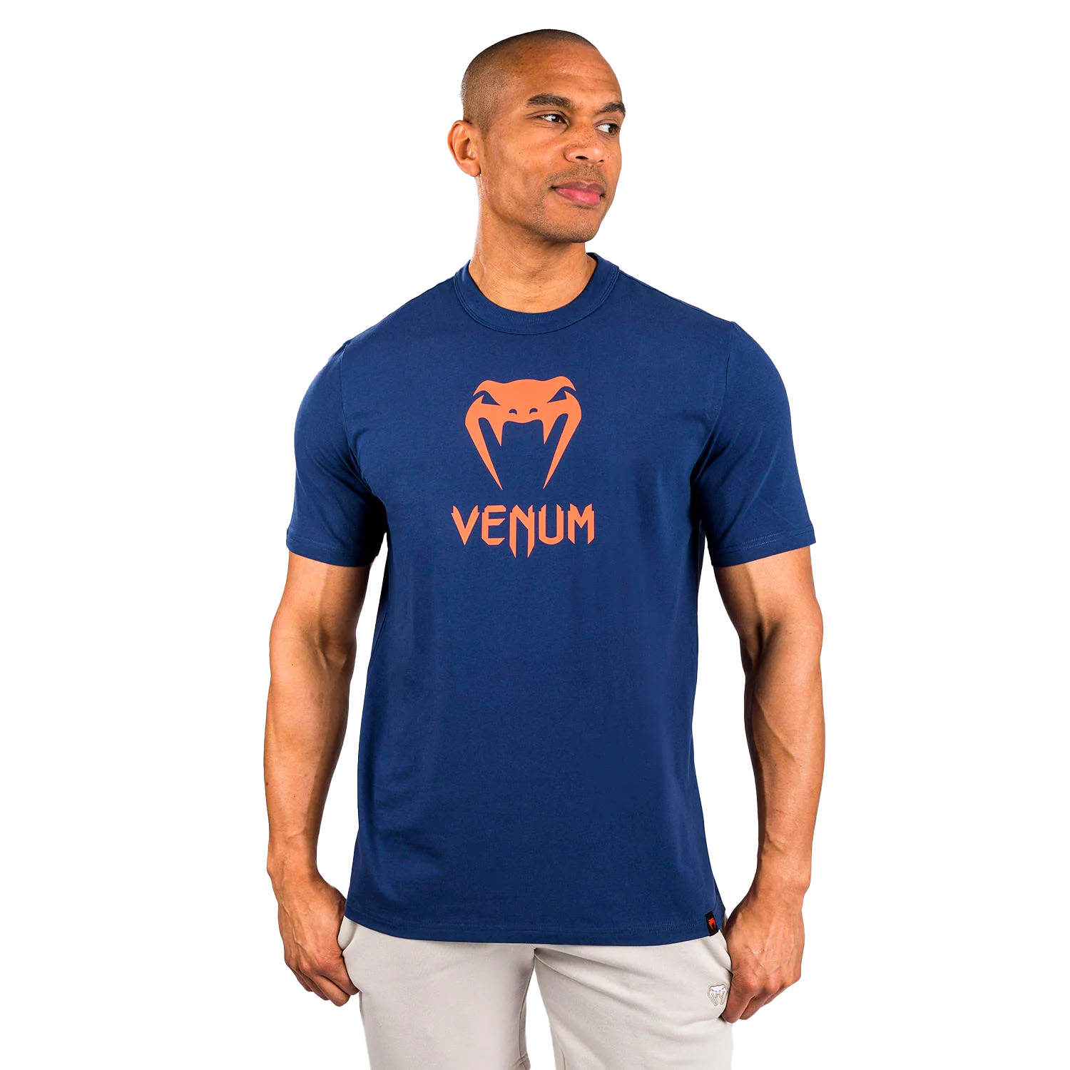 VENUM T-Shirt, Classic, navy-orange, S