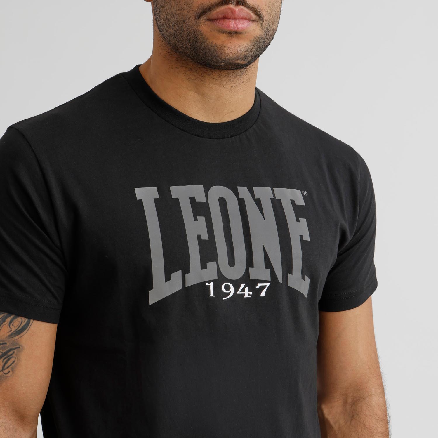LEONE T-Shirt, Boxing, black-grey, L