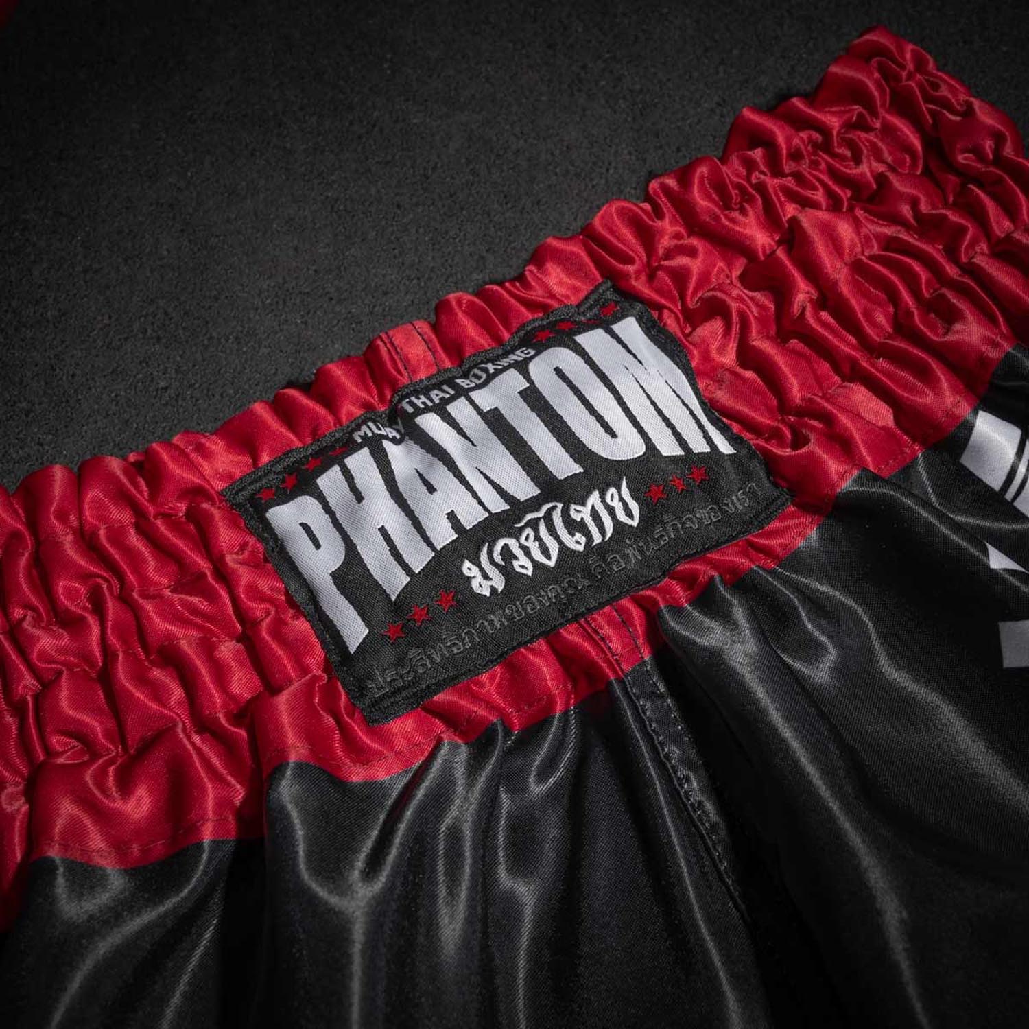 Phantom Athletics Muay Thai Shorts, Tiger Unit, black-red, XXL