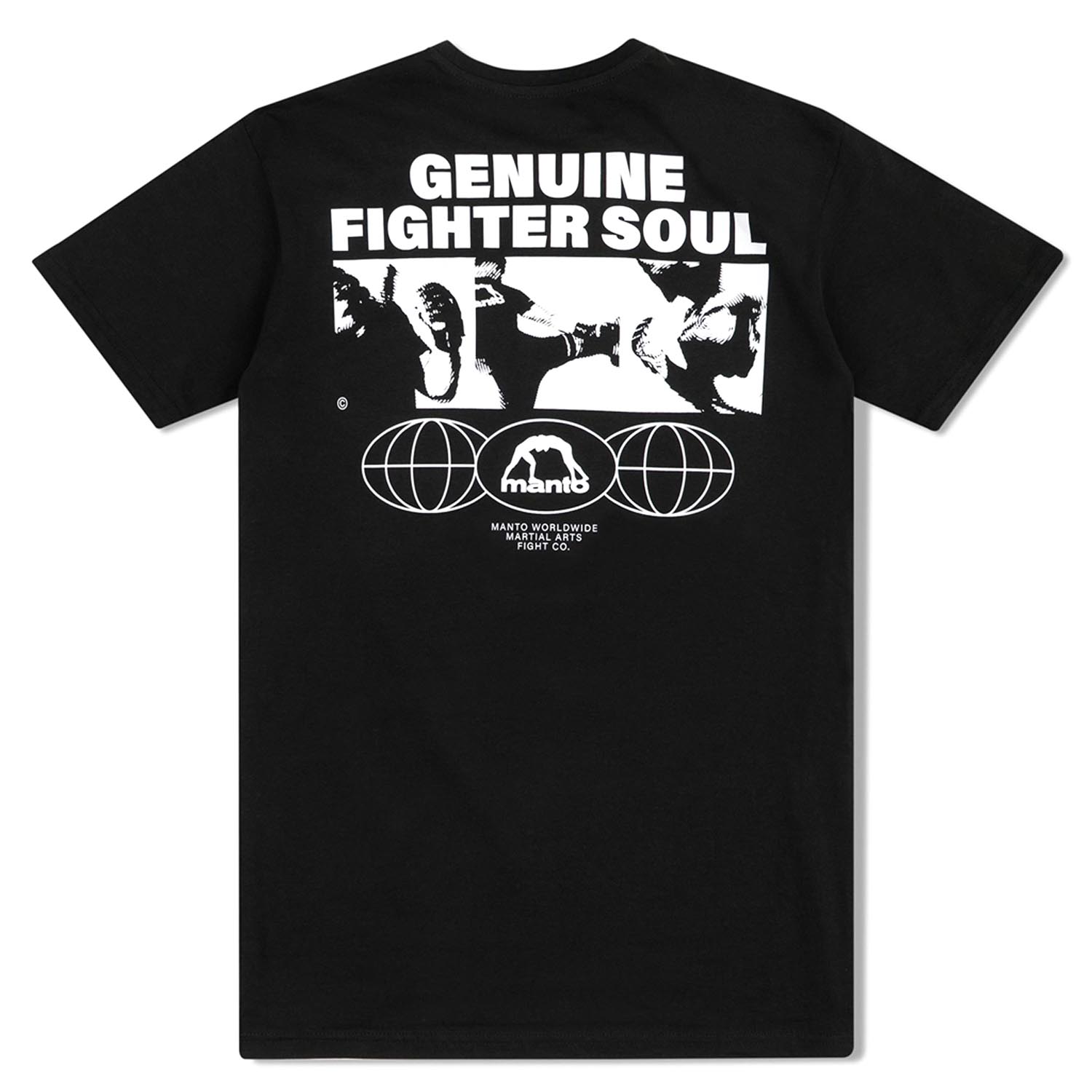MANTO T-Shirt, Fighter, Soul, black-white