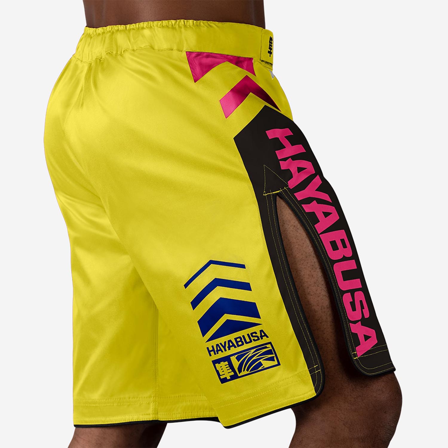 Hayabusa MMA Fight Shorts, Icon, gelb-blau, L