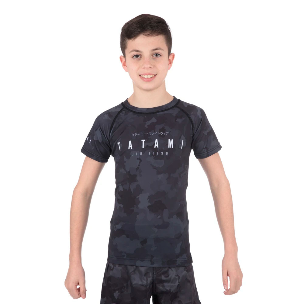 Tatami Rashguard, S/S, Kinder, Stealth, M