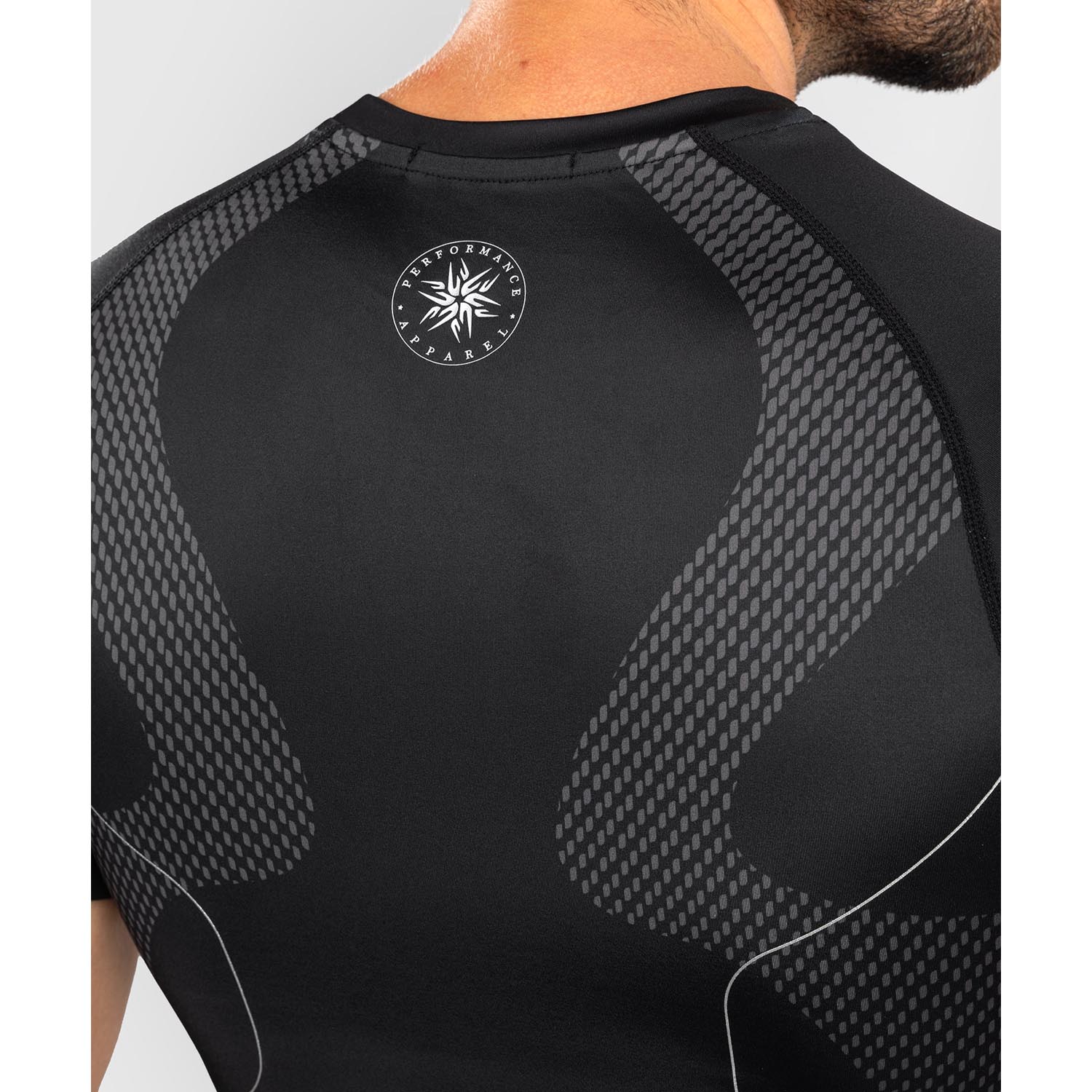 VENUM Rashguard, S/S, Nexus, black-silver, XXL
