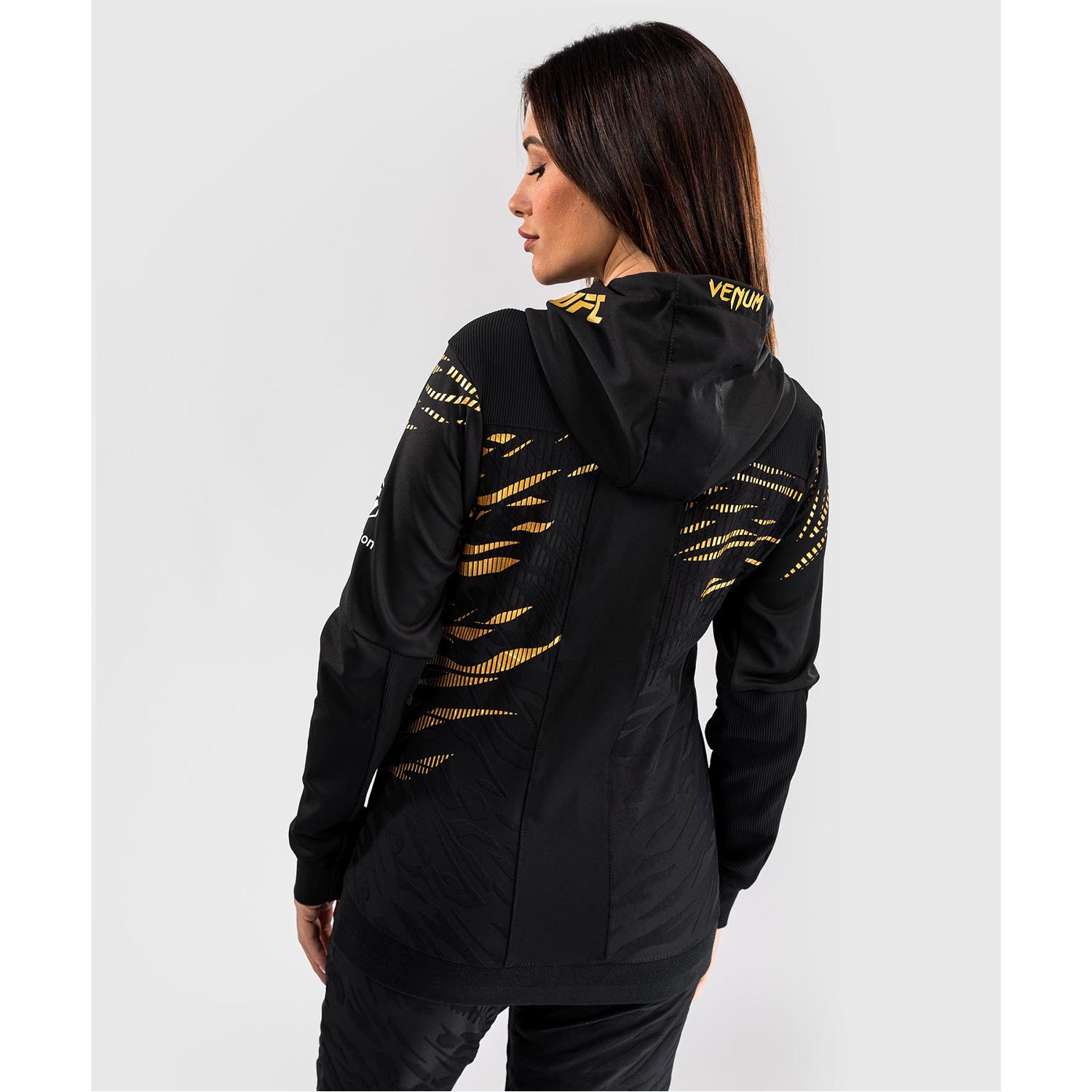 VENUM Zip Hoody, Women, UFC Fusion Authentic Fight Night Champion, black-gold, L