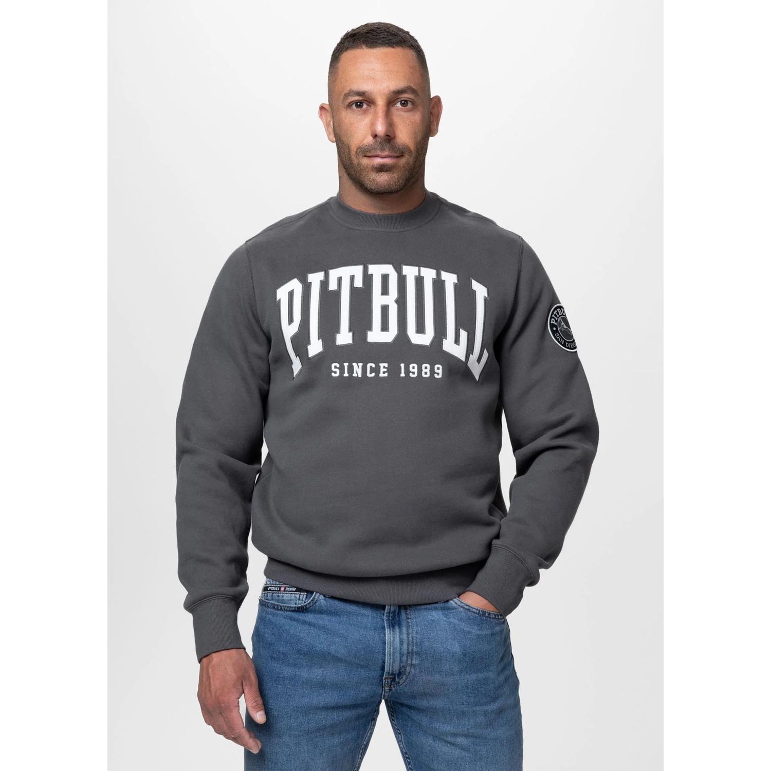 Pit Bull West Coast Pullover, Norton, grey, XXXL
