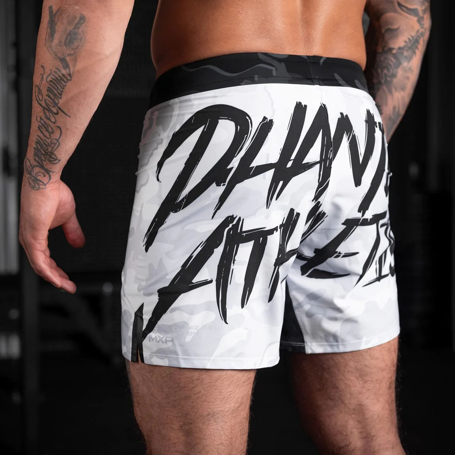 Phantom Athletics MMA Fight Shorts, Flex S, Boxed, weiß, XXL