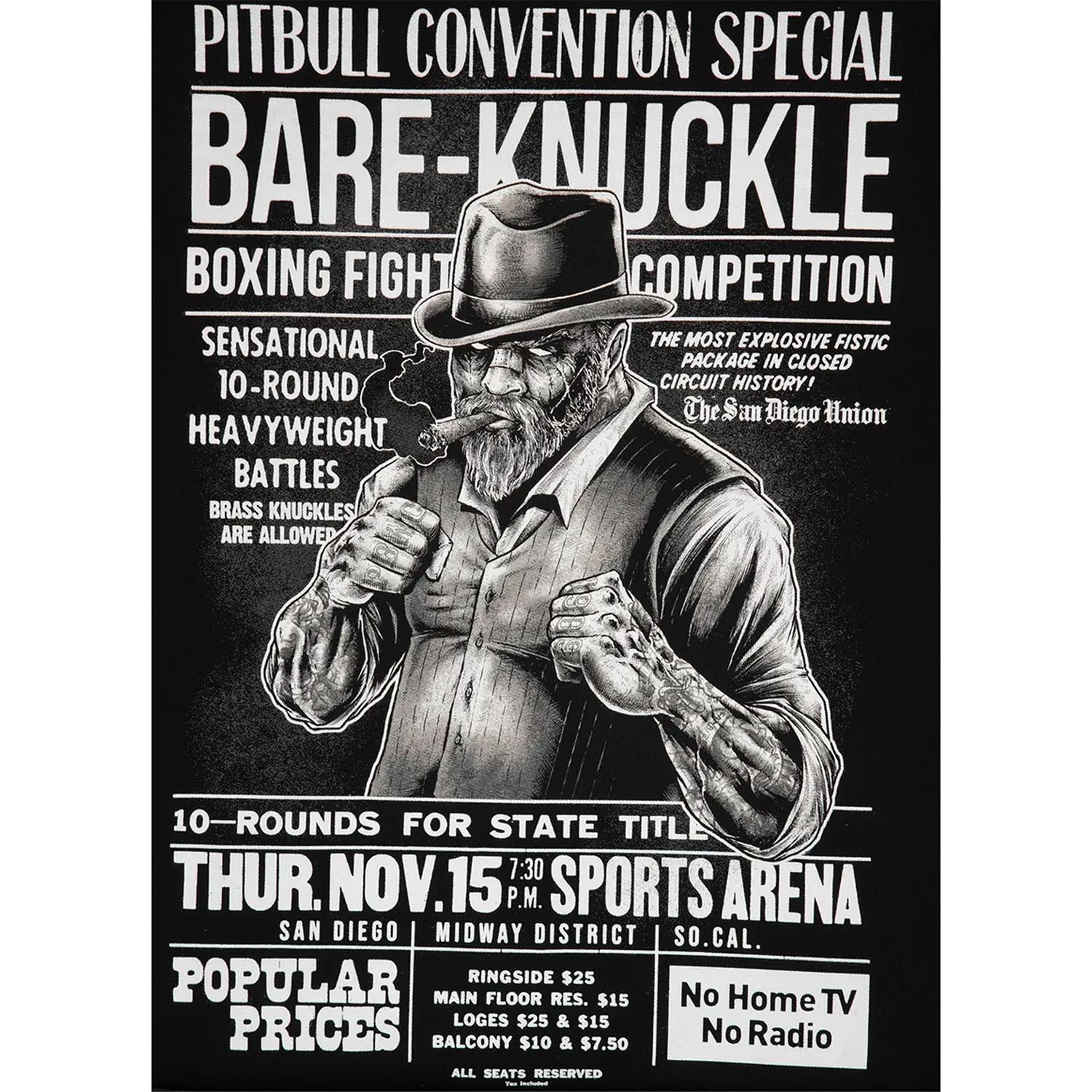 Pit Bull West Coast, Hoody, Bare Knuckle, schwarz, XXXL