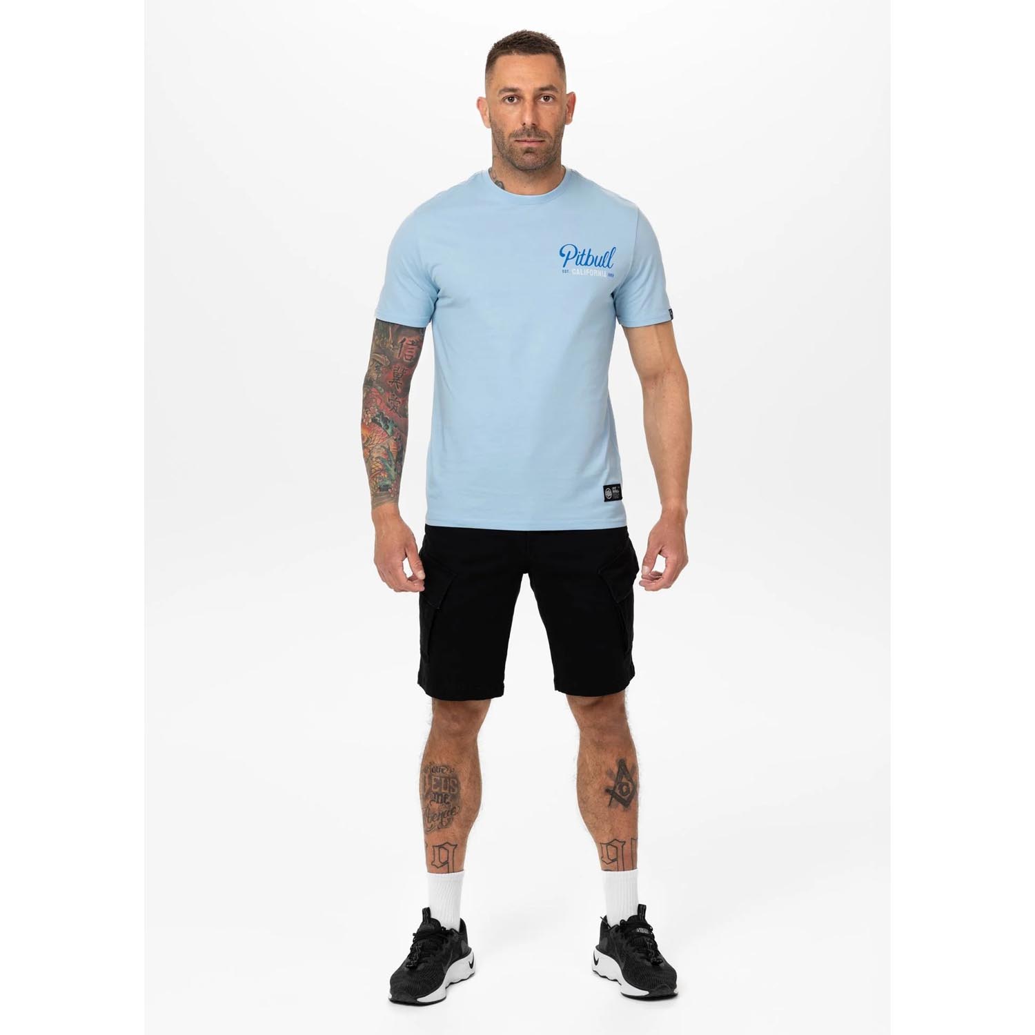 Pit Bull West Coast, T-Shirt, San Diego Born, light blue, XXXL