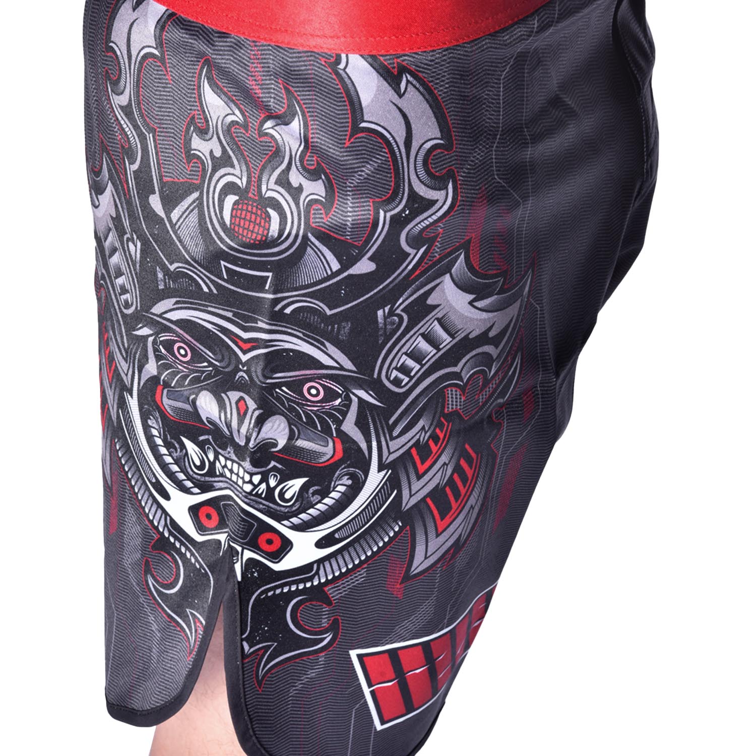8 WEAPONS Fight Shorts, Samurai 2.0, black-red, XXL