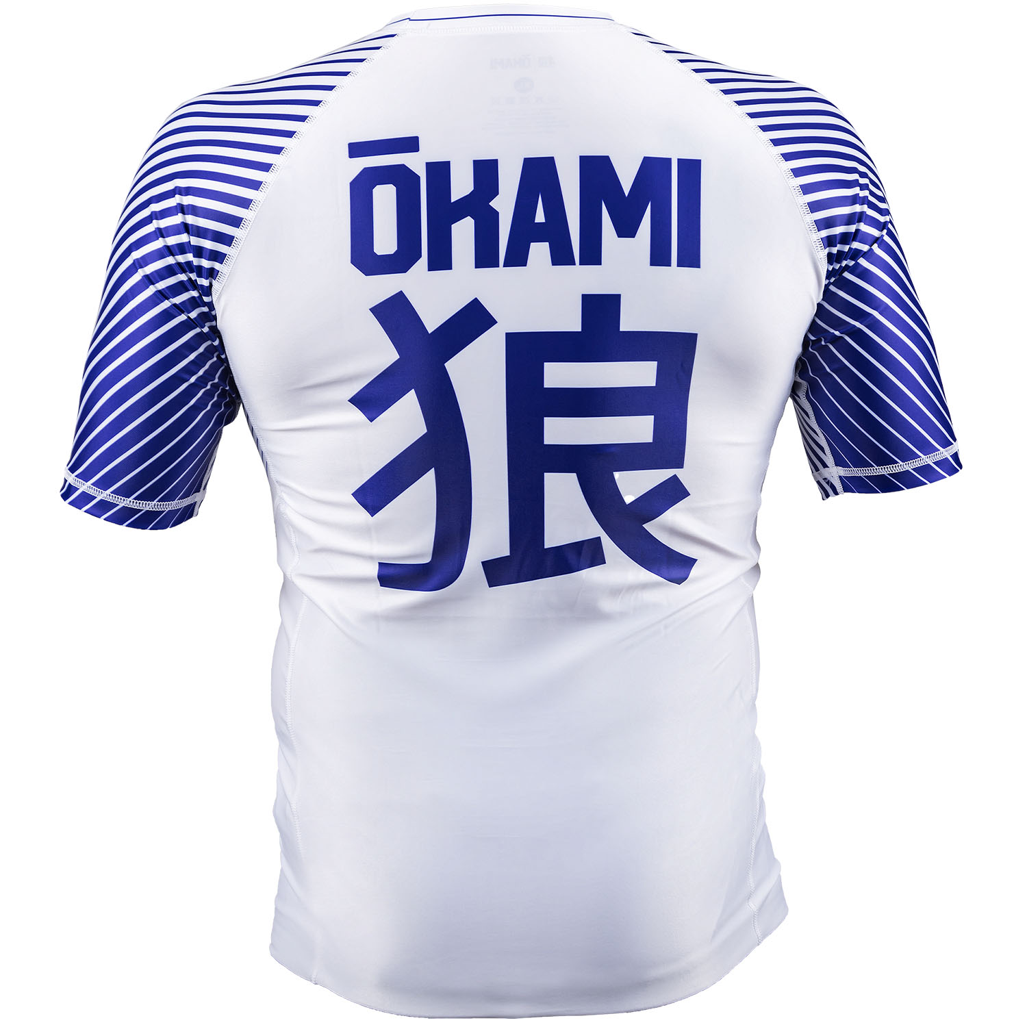 OKAMI Rashguard, S/S, Big Kanji, white, S