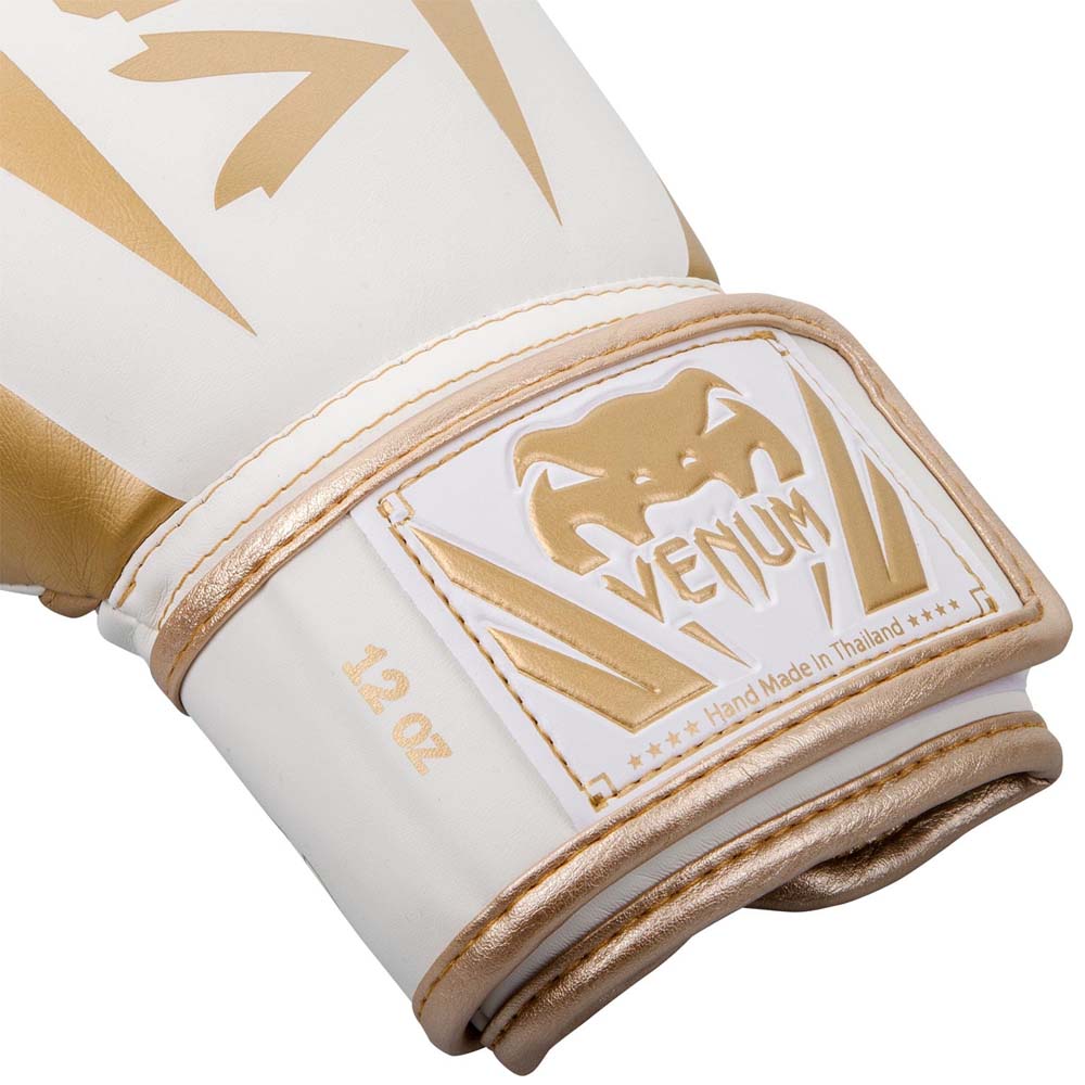 VENUM Boxhandschuhe, Elite, weiß-gold, 12 Oz