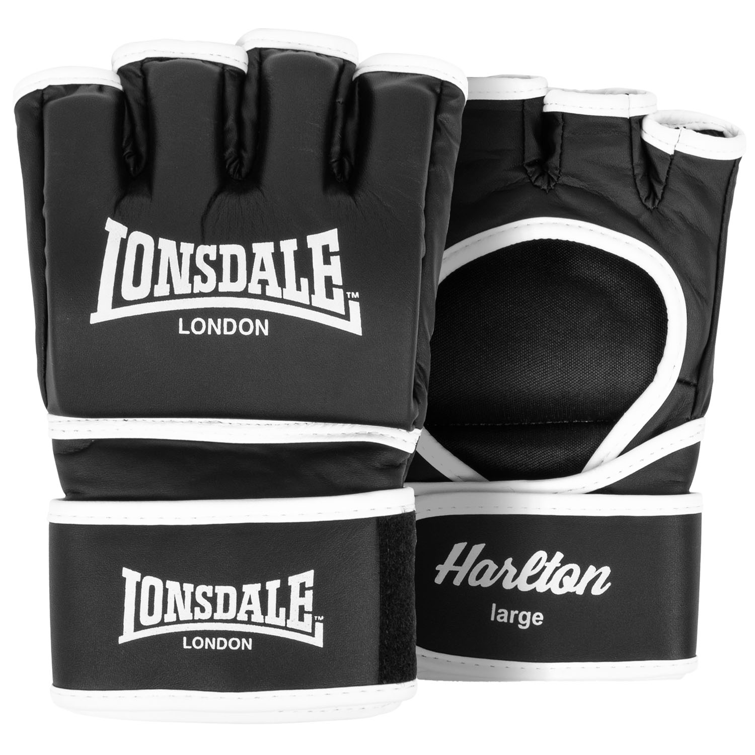 Lonsdale MMA Handschuhe, Harlton, schwarz, M