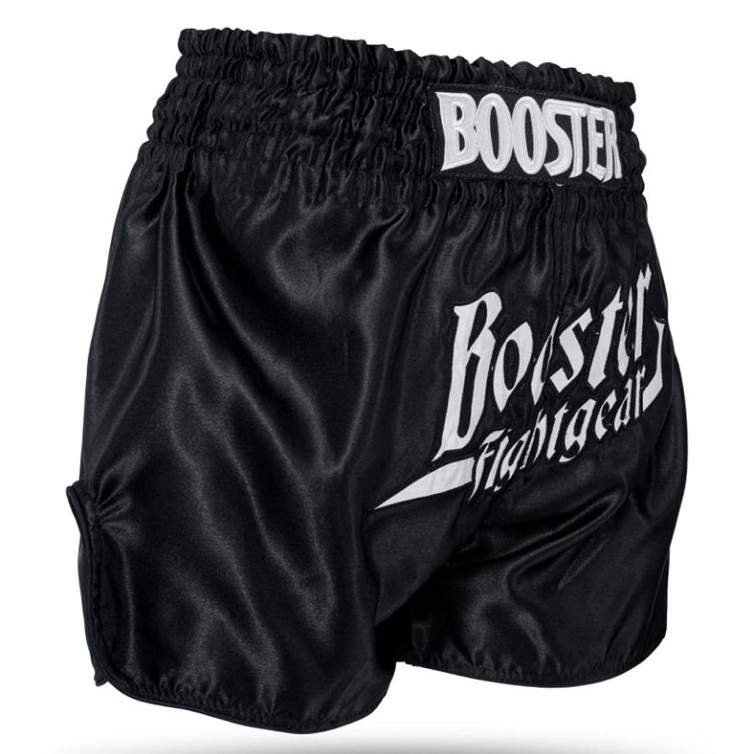 Booster Muay Thai Shorts, Thunder, black-white, XXL