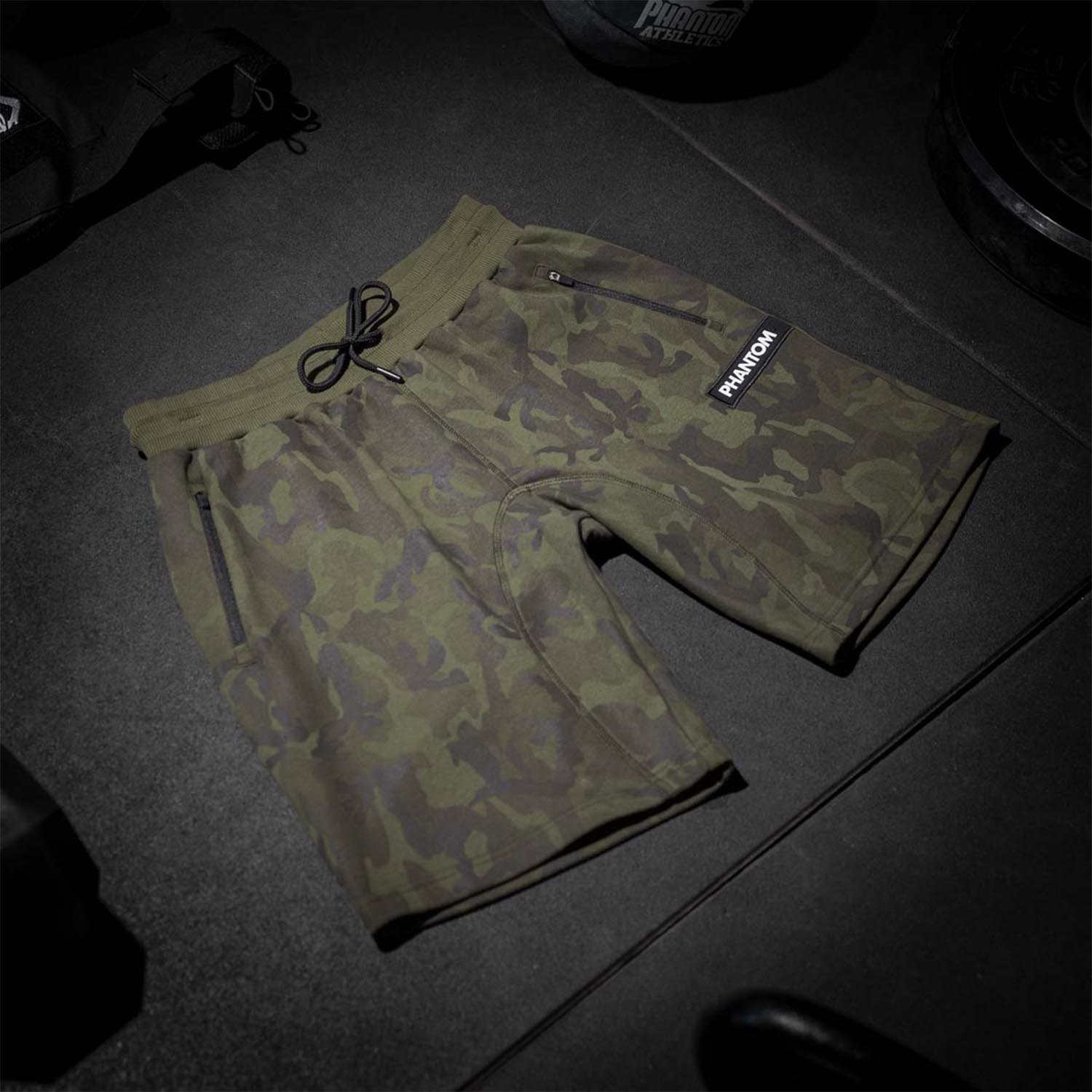 Phantom Athletics Fitness Shorts, Radar, camo-olive, S