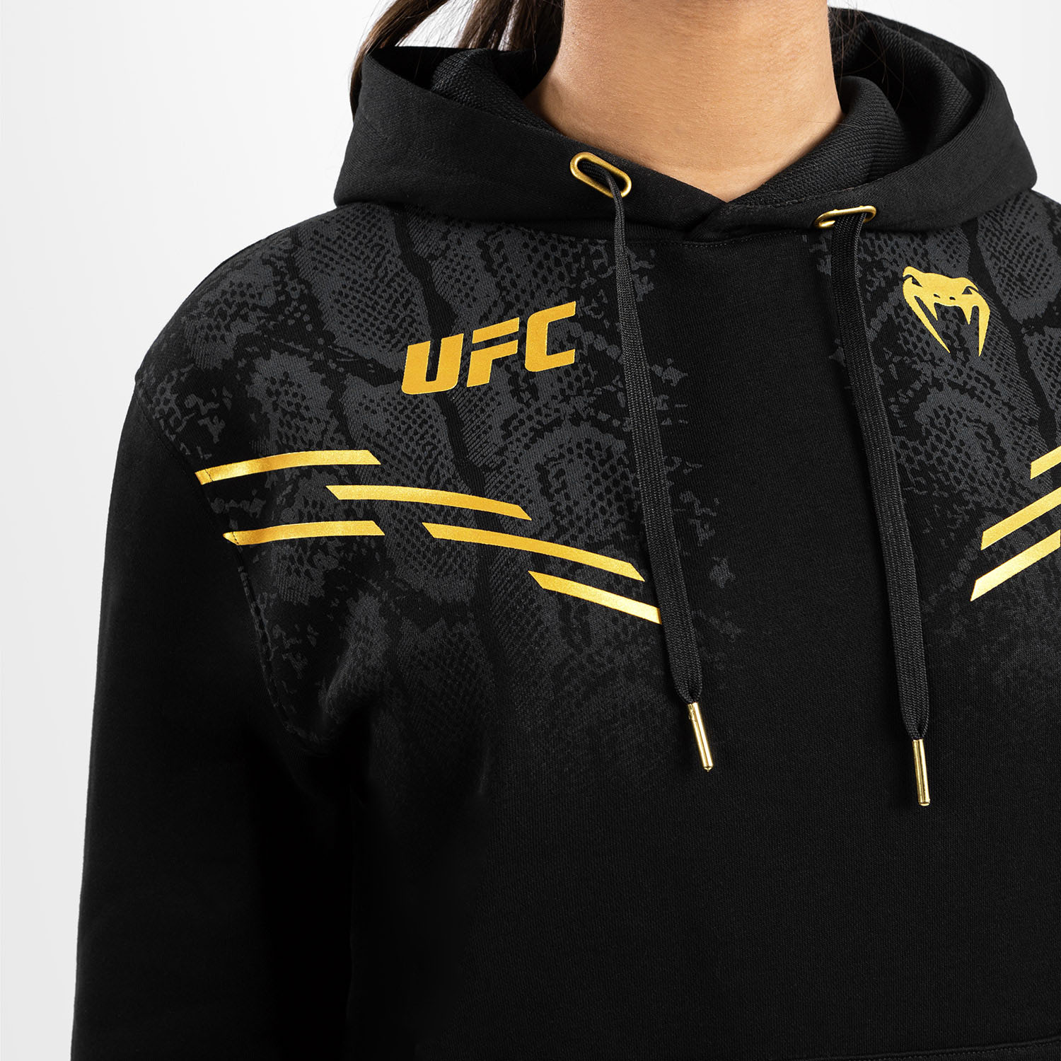 VENUM Hoody, Women, UFC Replica Champion, Adrenaline, black-gold, XS
