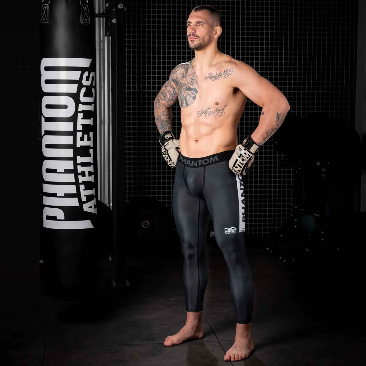 Phantom Atheltics Compression Pants, Apex, black, XXL