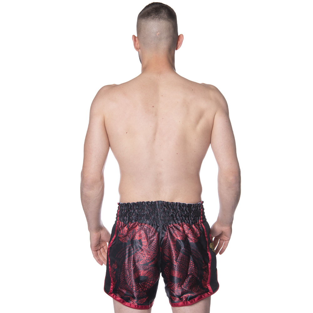 8 WEAPONS Shorts, Sak Yant Naga, black-red, XXL
