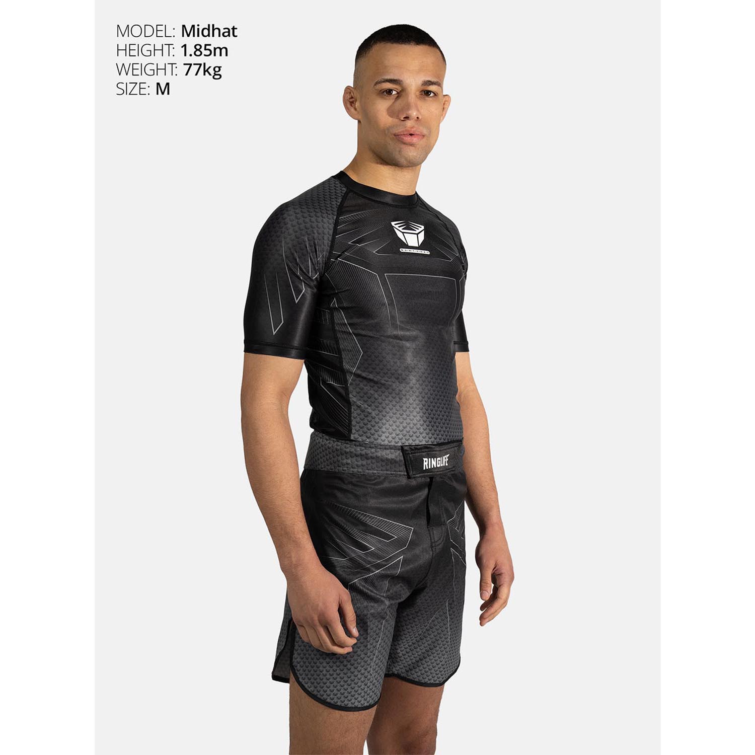 RINGLIFE Rashguard S/S - Octaring 2.0 black-grey L