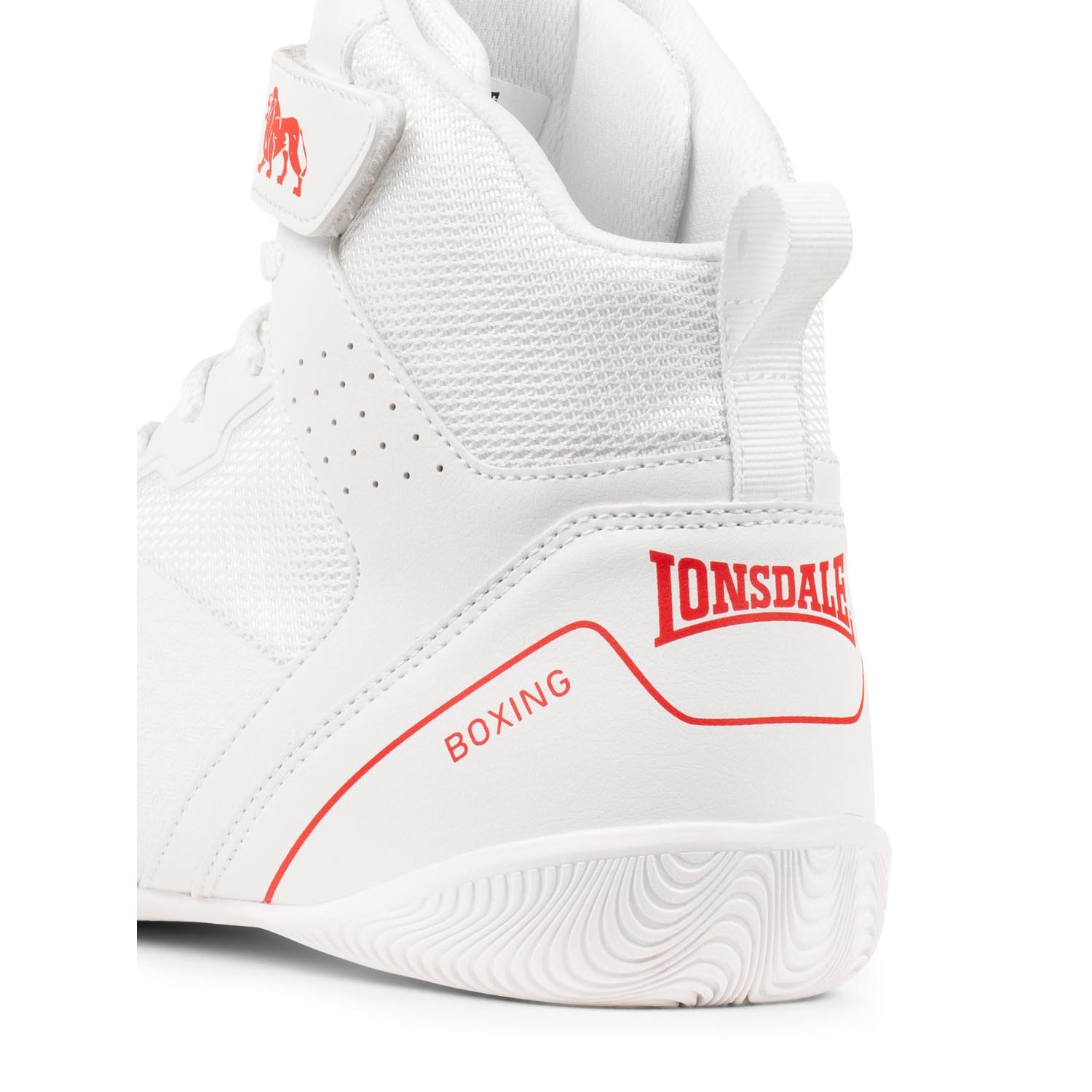 Lonsdale Boxing Shoes, Rufford, white-red, 41