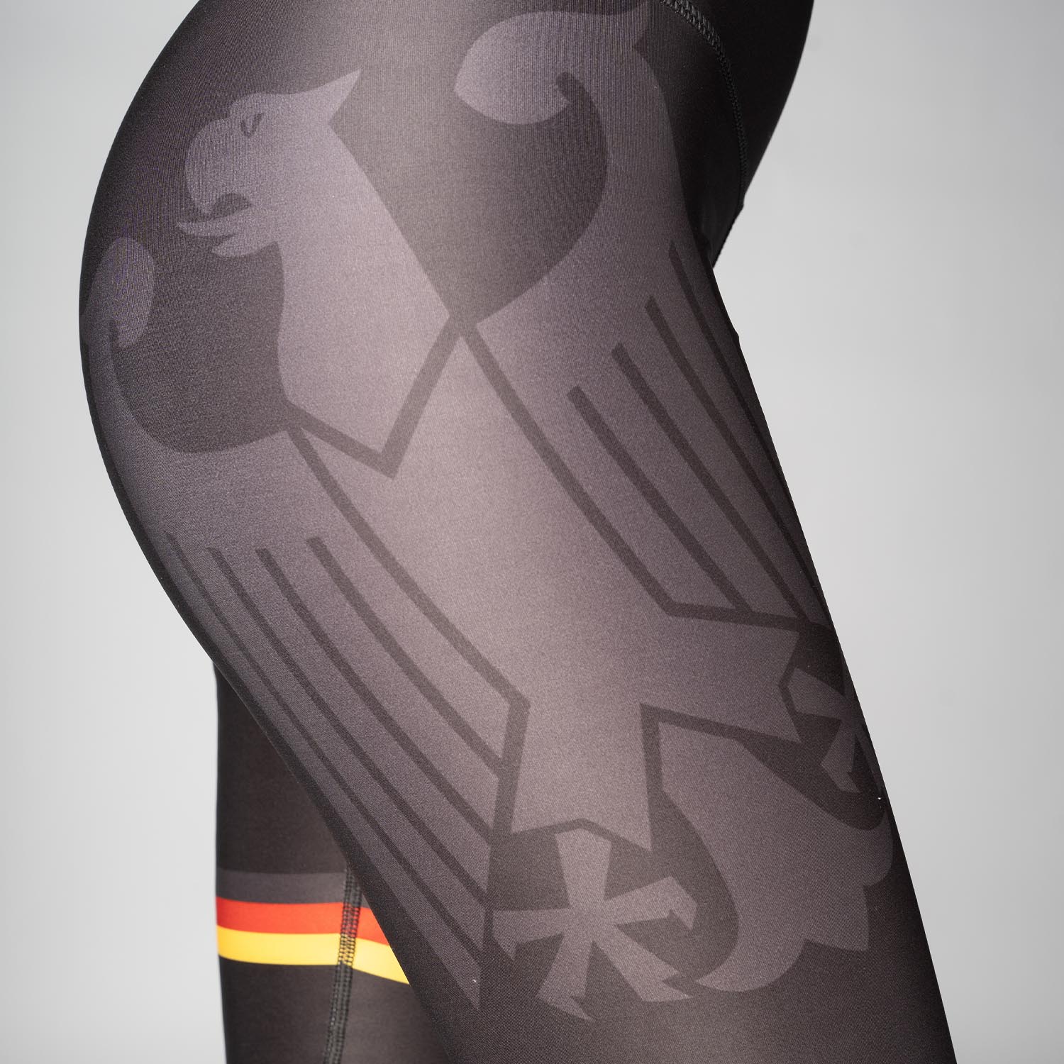 Anarchy Apparel Compression Leggings, Black Eagle, S