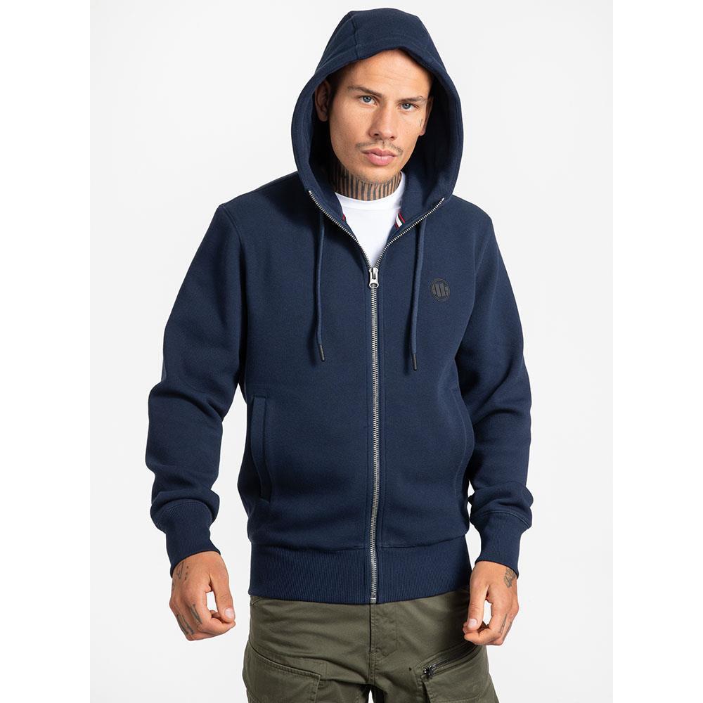 Pit Bull West Coast Zip Hoody, Pique, Small Logo, navy, L
