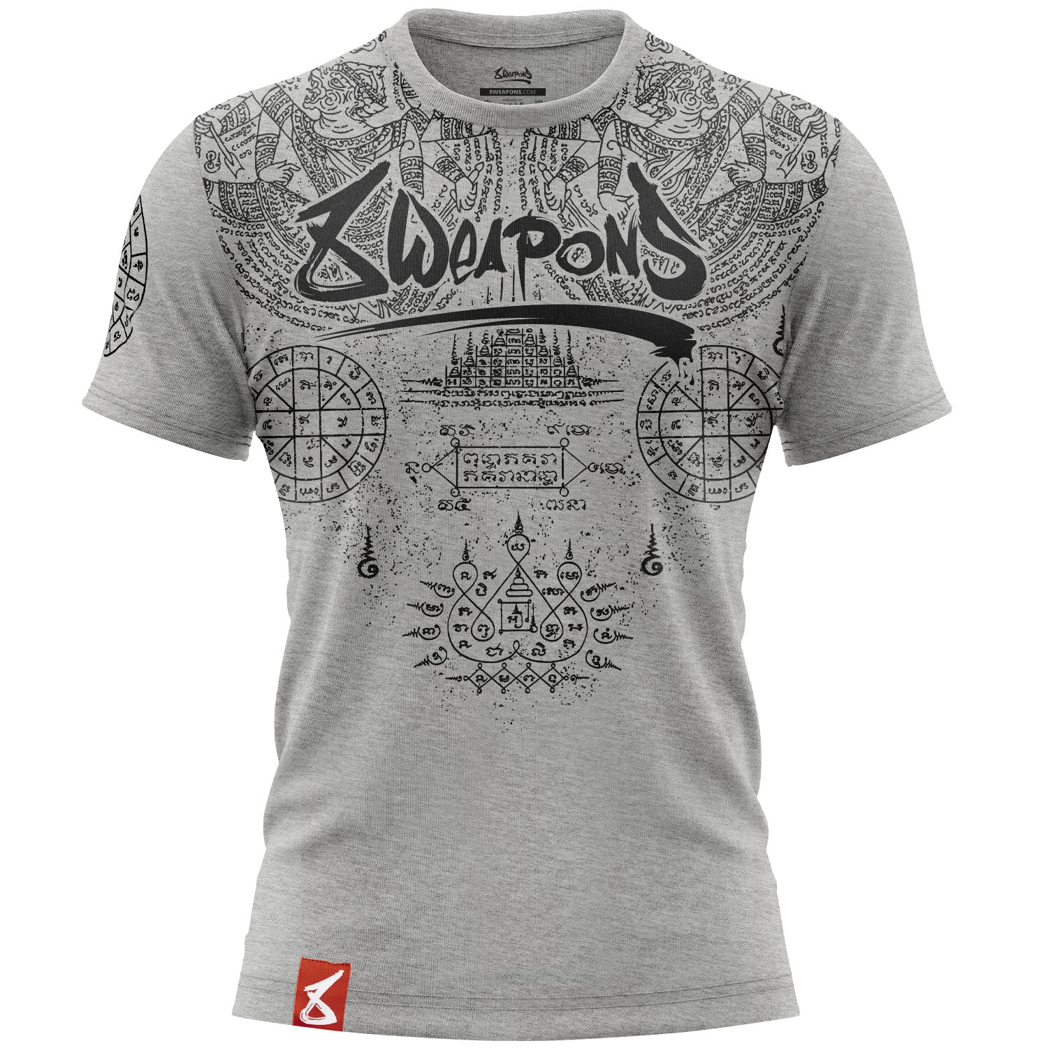 8 WEAPONS T-Shirt, Yantra, grau, L