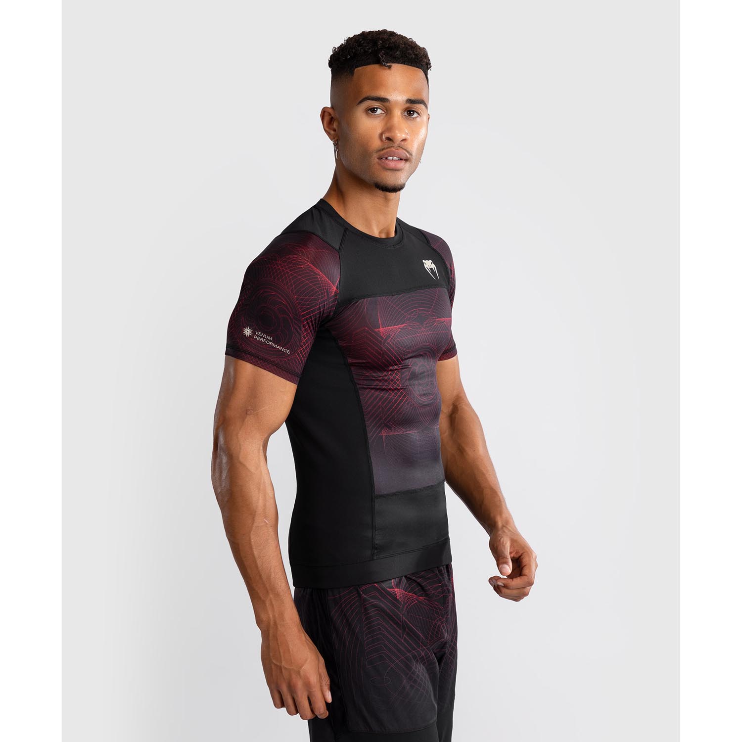 VENUM Rashguard, S/S, G-Fit Air, black-red, L