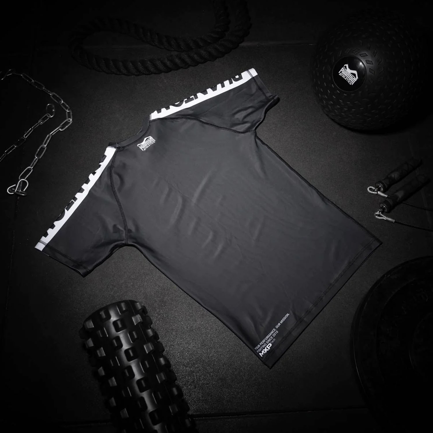 Phantom Athletics Rashguard, S/S, Evo Apex, black, XXL