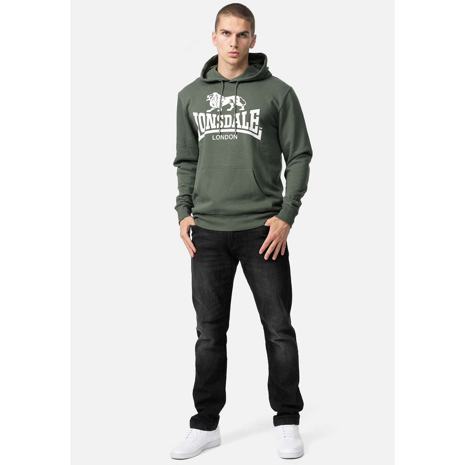 Lonsdale Hoody, Sherborn, olive, L