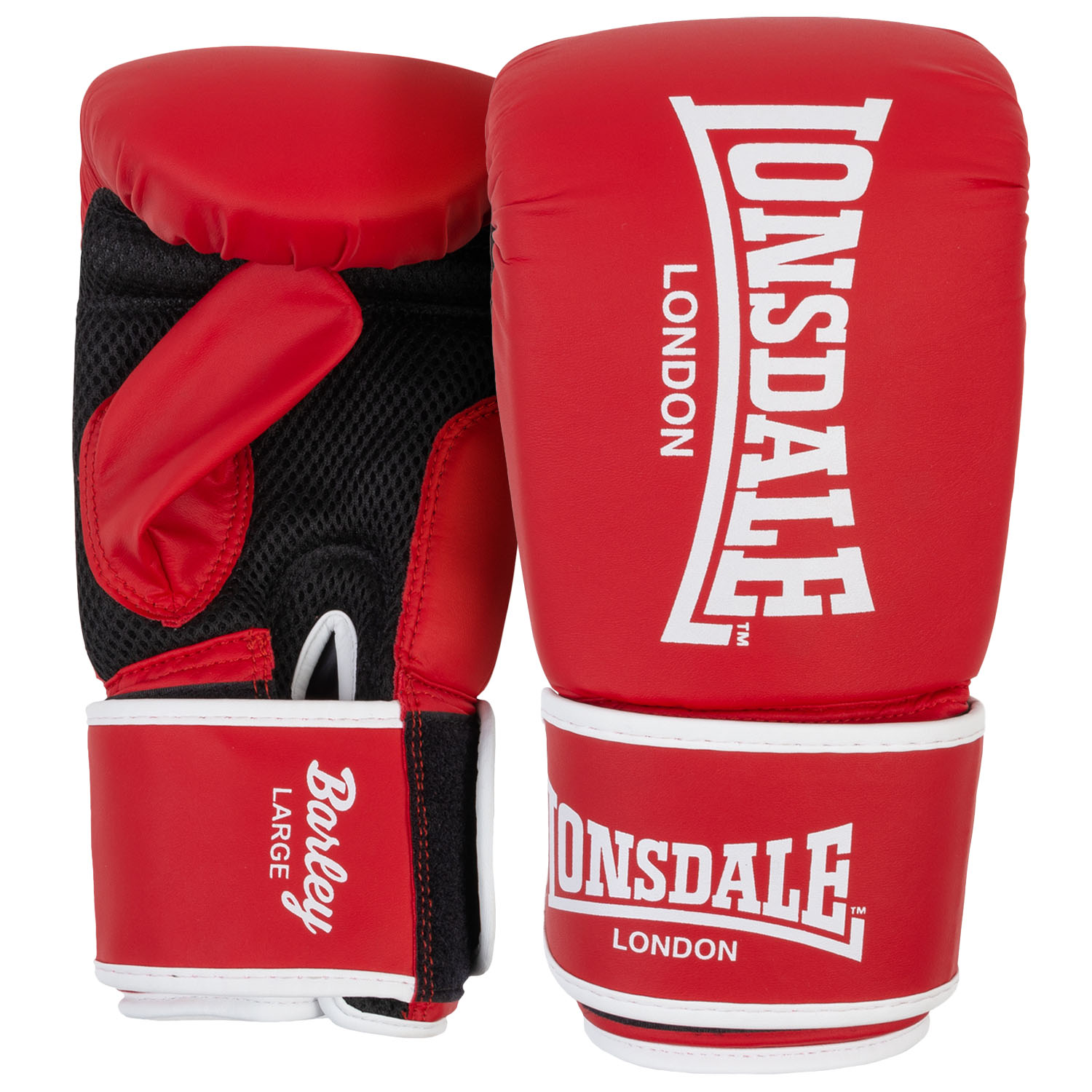 Lonsdale Sandsackhandschuhe, Barley, rot, L