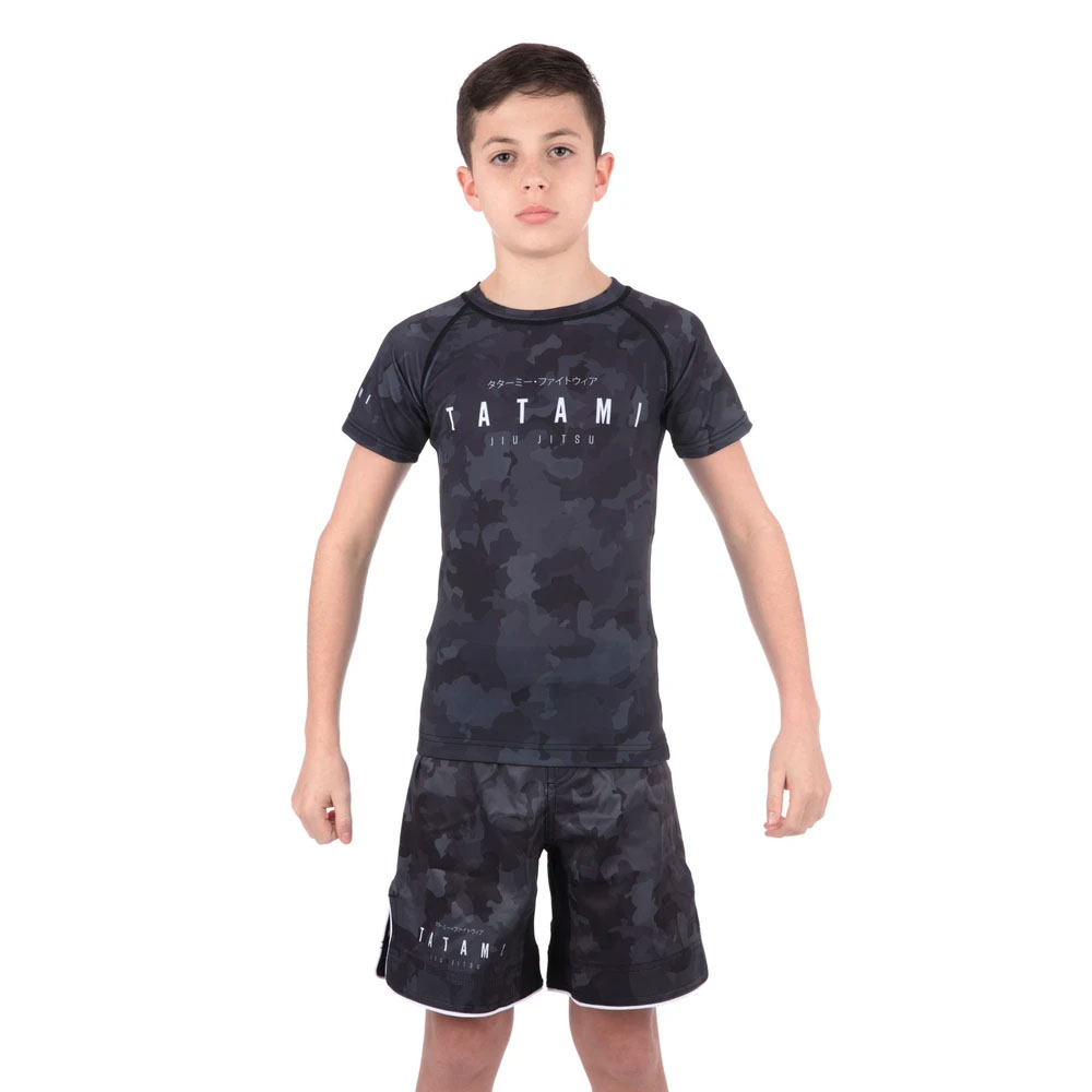 Tatami Rashguard, S/S, Kinder, Stealth, M