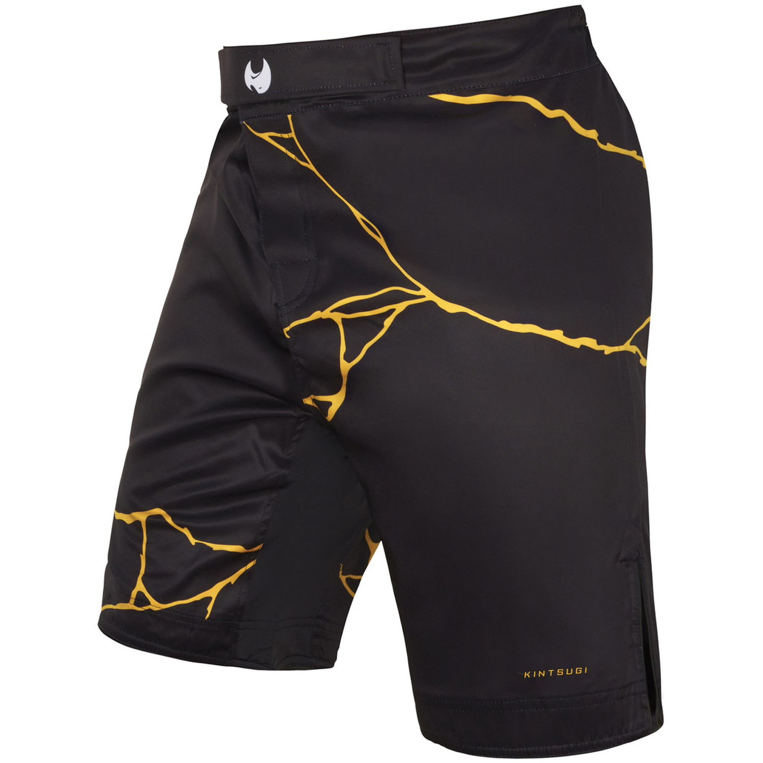 Fumetsu MMA Fight Shorts, Kintsugi, black-gold, S