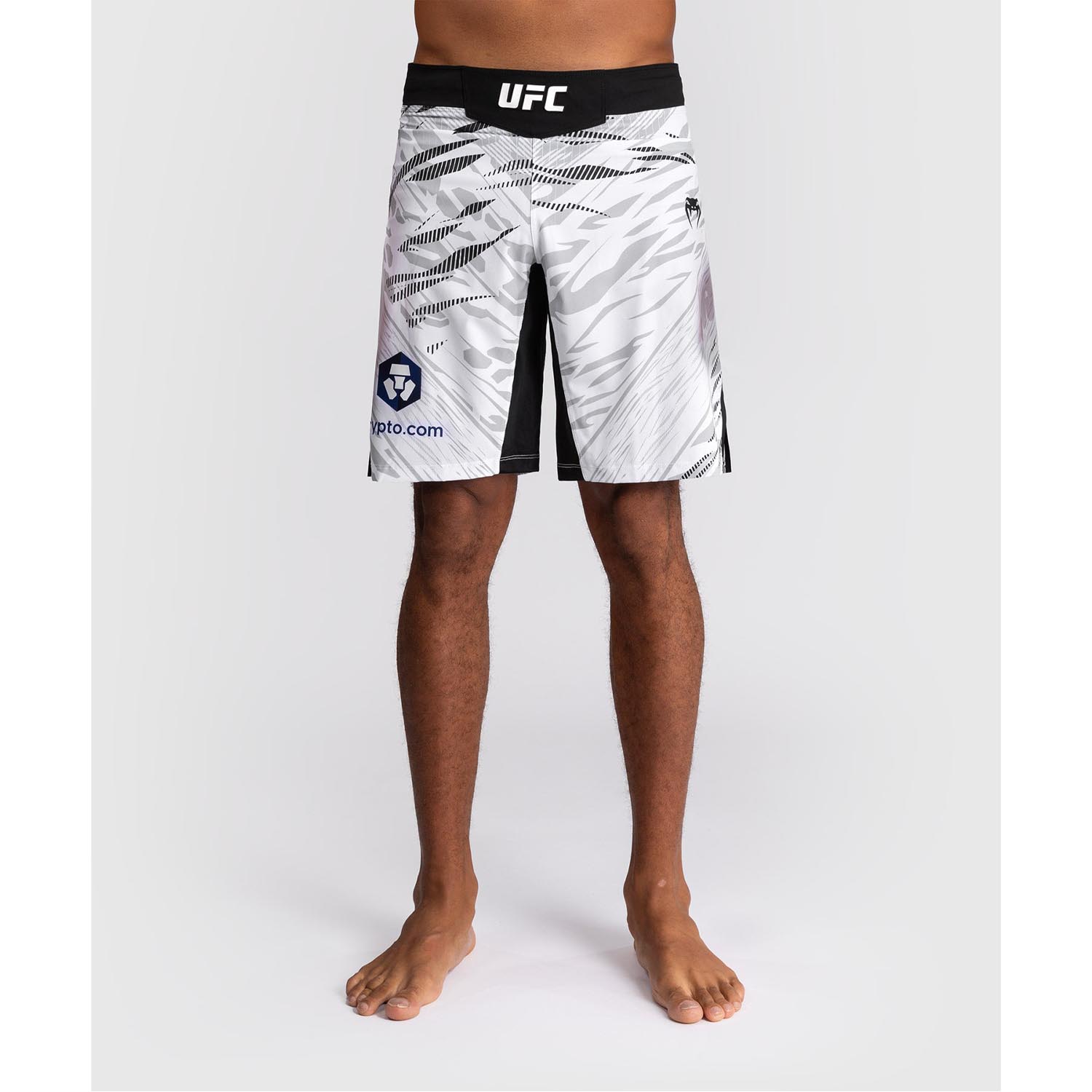 VENUM MMA Fight Shorts, UFC Fusion Authentic Fight Night, Long Fit, white-black, L