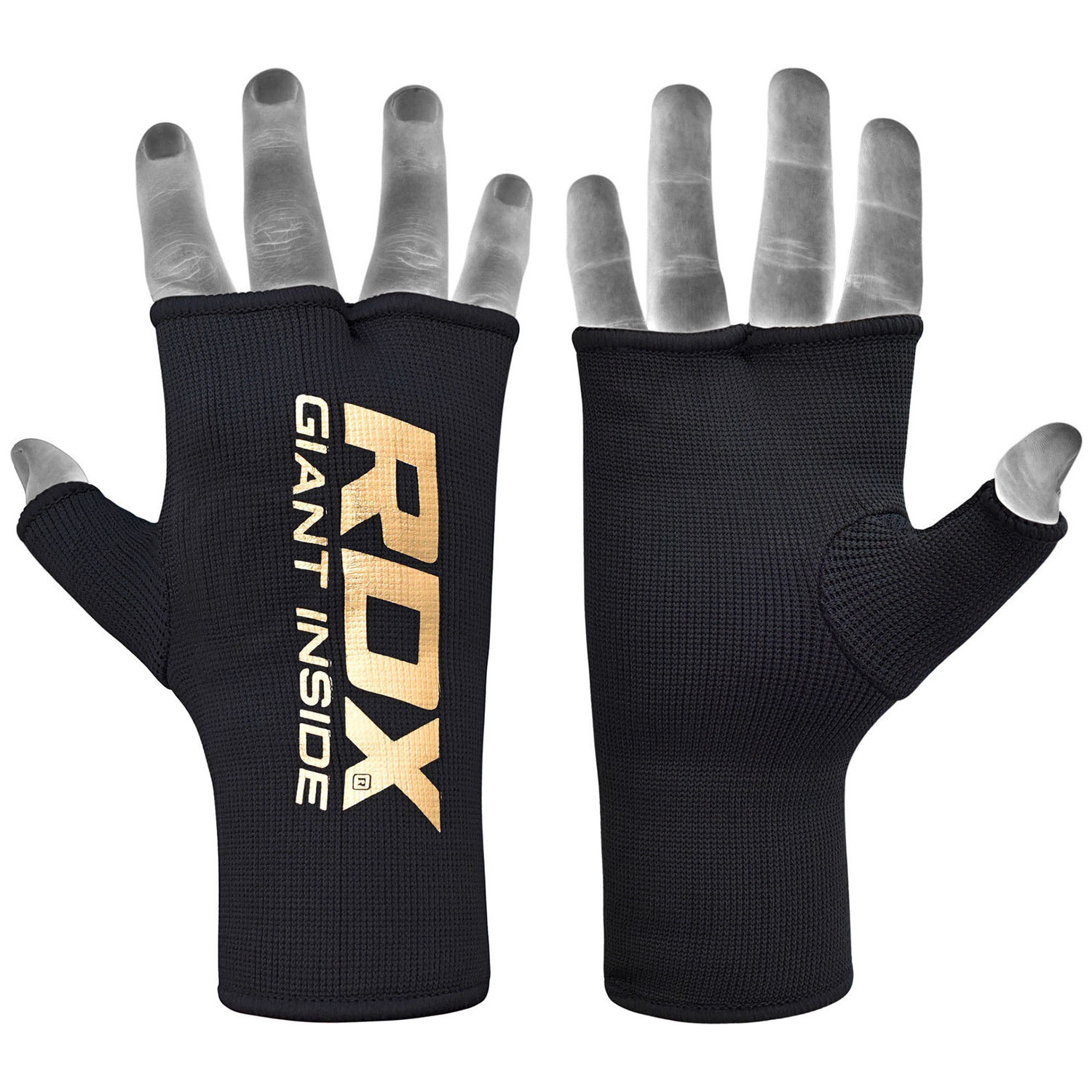 RDX Handwraps, Hosiery Foam, black-gold, L