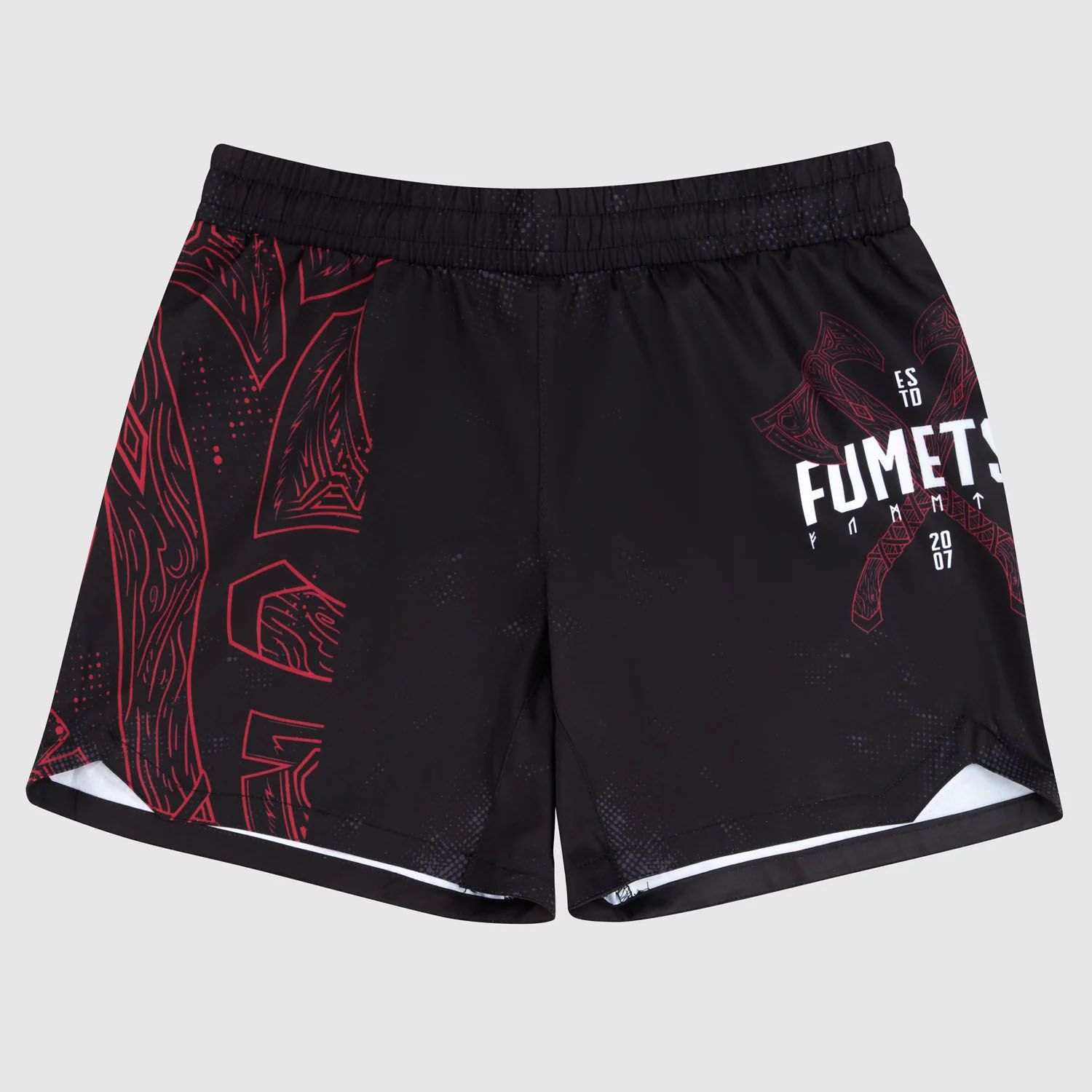 Fumetsu MMA Fight Shorts, Berserker V-Lite, black-red, S