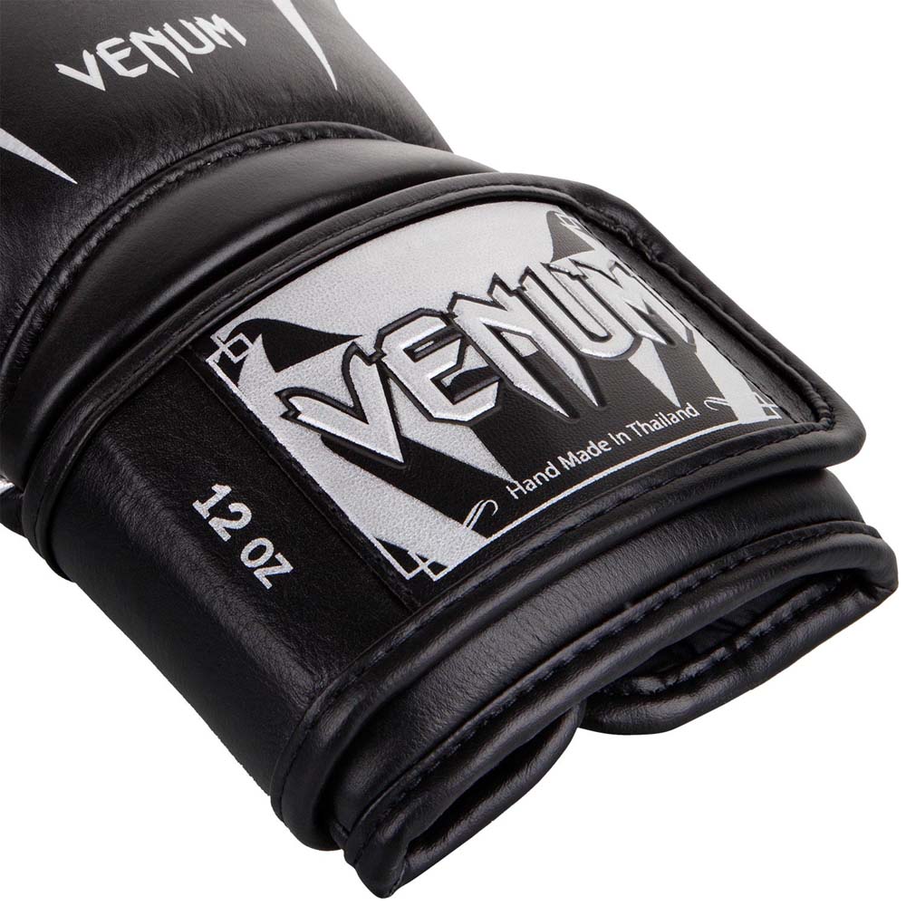 VENUM Boxhandschuhe, Giant 3.0, Nappa Leder, schwarz-silber, 12 Oz