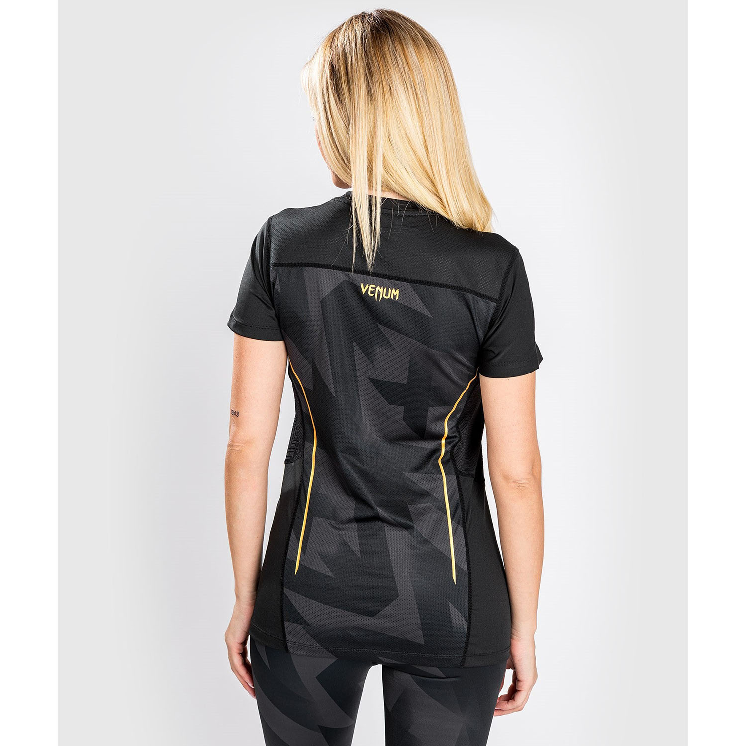 VENUM Dry Tech T-Shirt, Women, Razor, black-gold, XS