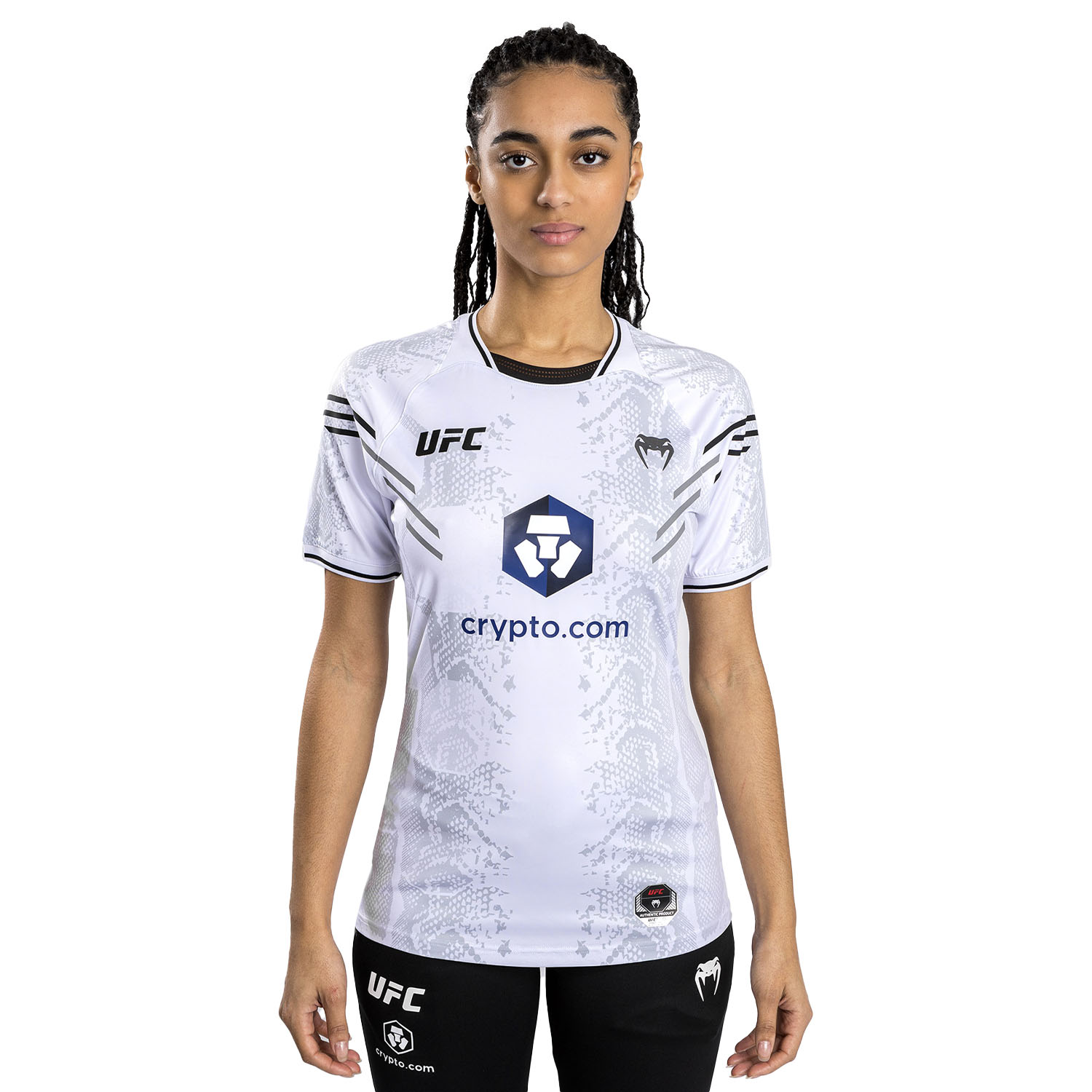 VENUM Dry Tech T-Shirt, Damen, UFC Fight Night, Adrenaline, weiß, L