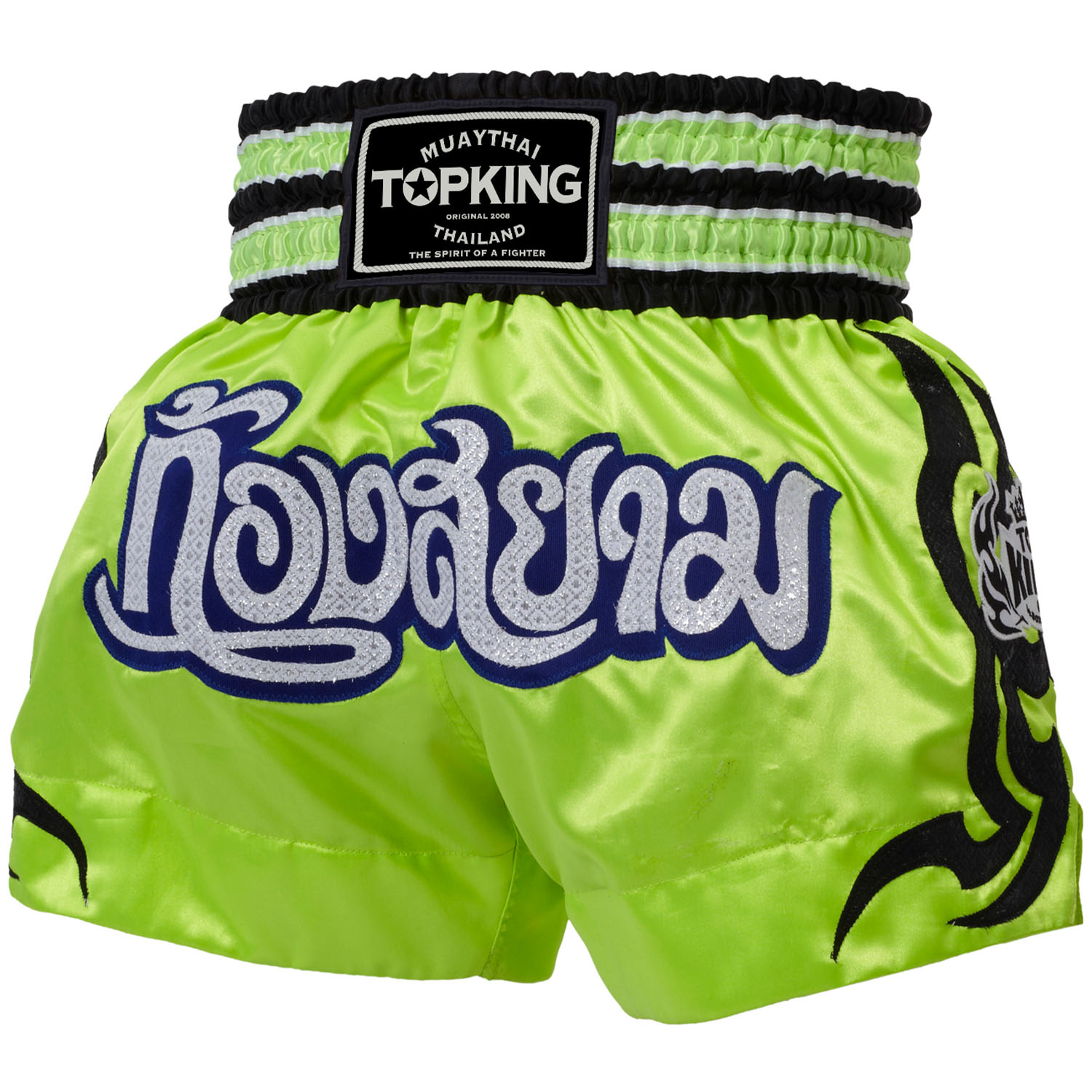 TOP KING BOXING Muay Thai Shorts, TKTBS 087, green, S
