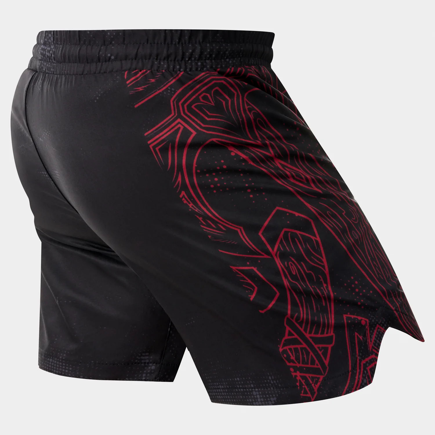 Fumetsu MMA Fight Shorts, Berserker V-Lite, black-red, S