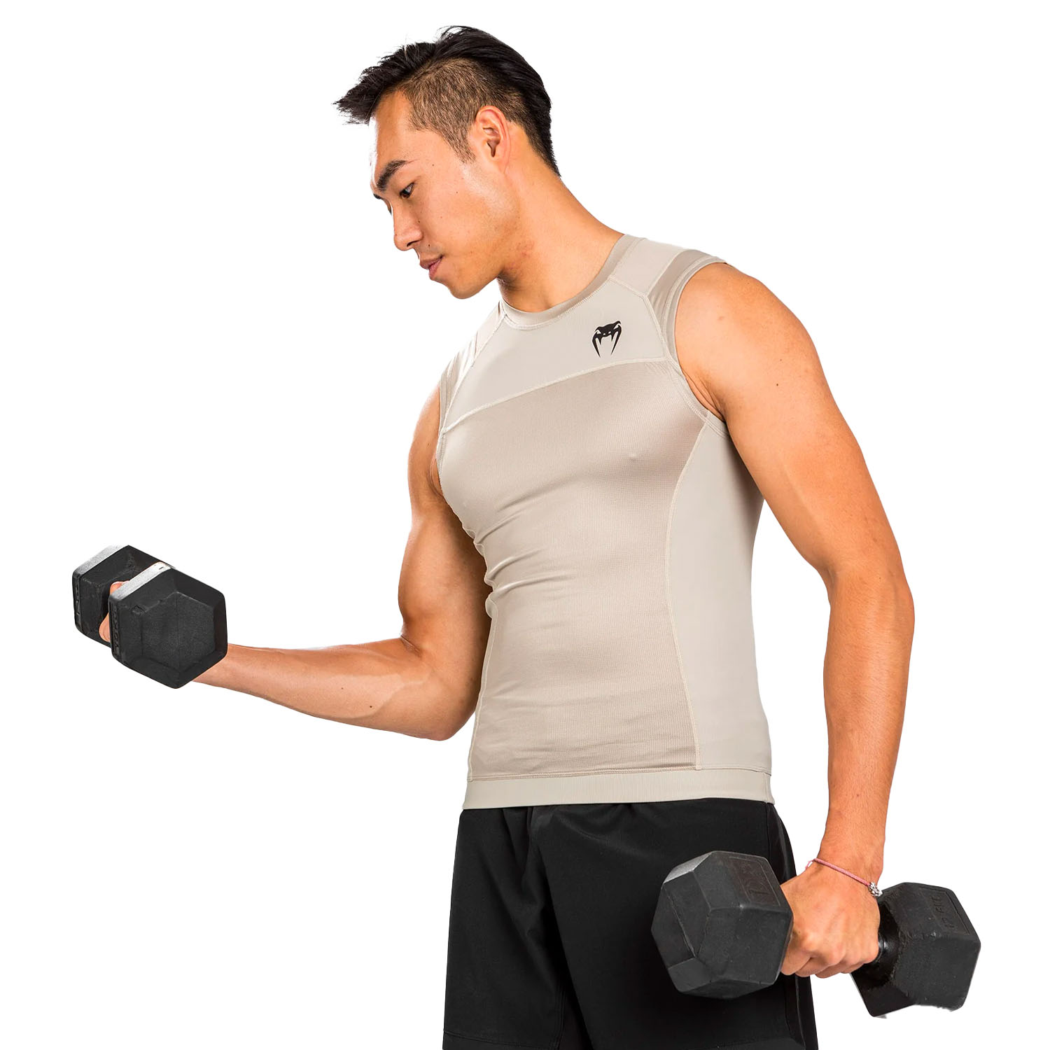 VENUM Rashguard Sleeveless, G-Fit Air, sand, M