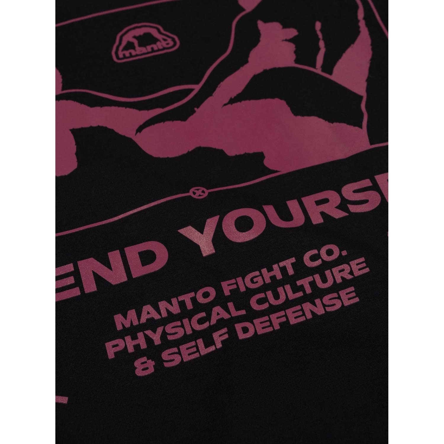 MANTO T-Shirt, Kicker, black-pink, XXL